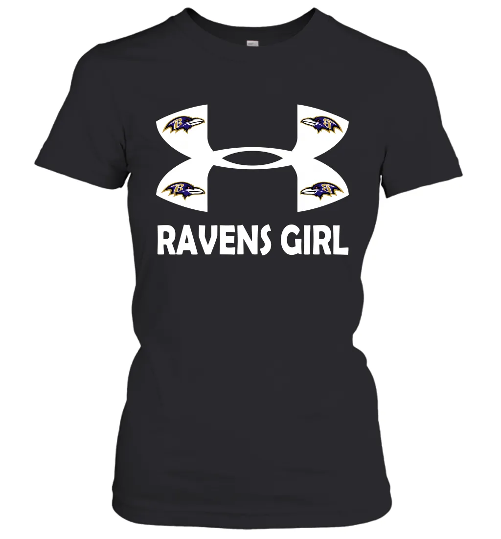 Baltimore Ravens Girl Under Armour Football Short Sleeve