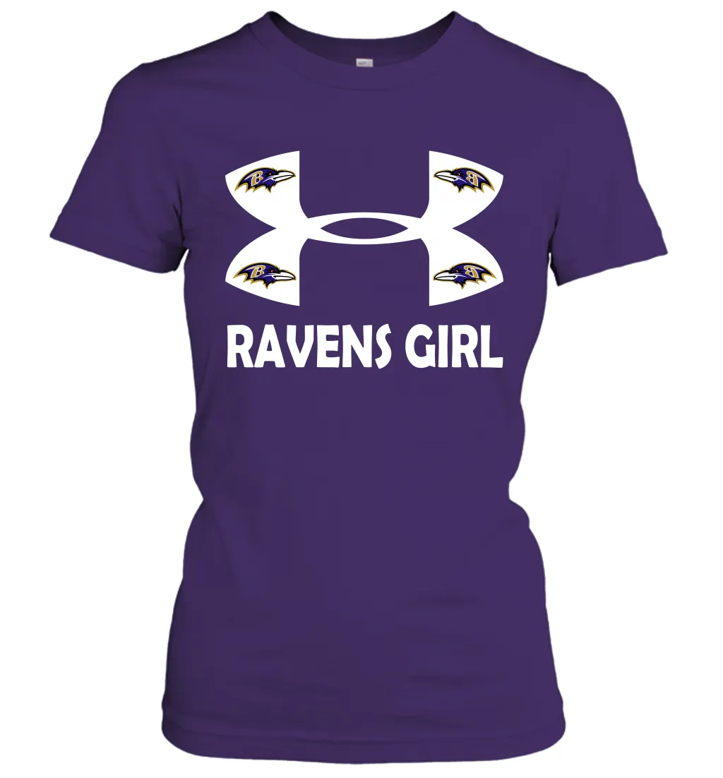 Baltimore Ravens Girl Under Armour Football Short Sleeve