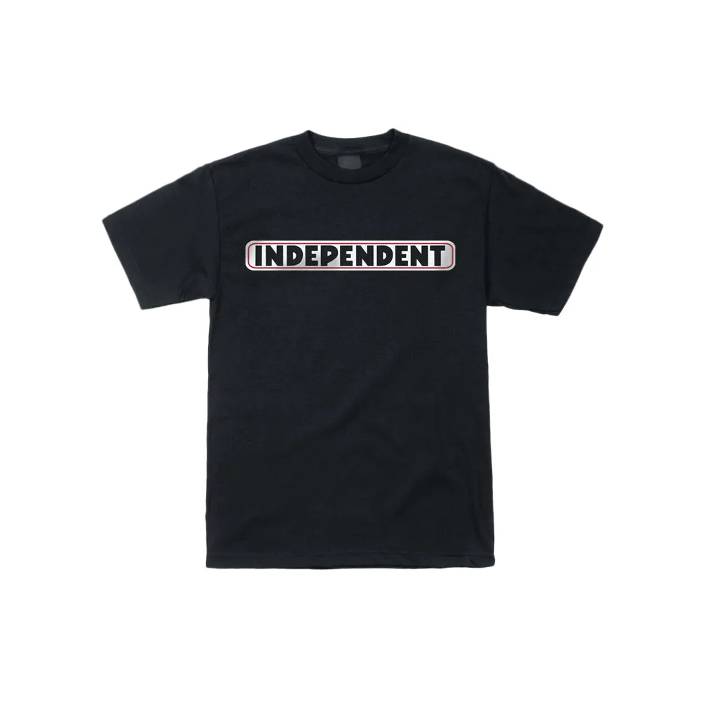 Bar Logo S/S Heavyweight T-Shirt (Black)