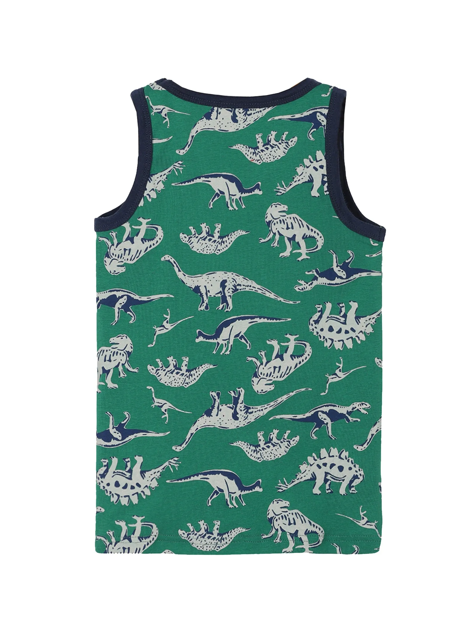 Boys AOP Printed Rib Vest Pack of 2