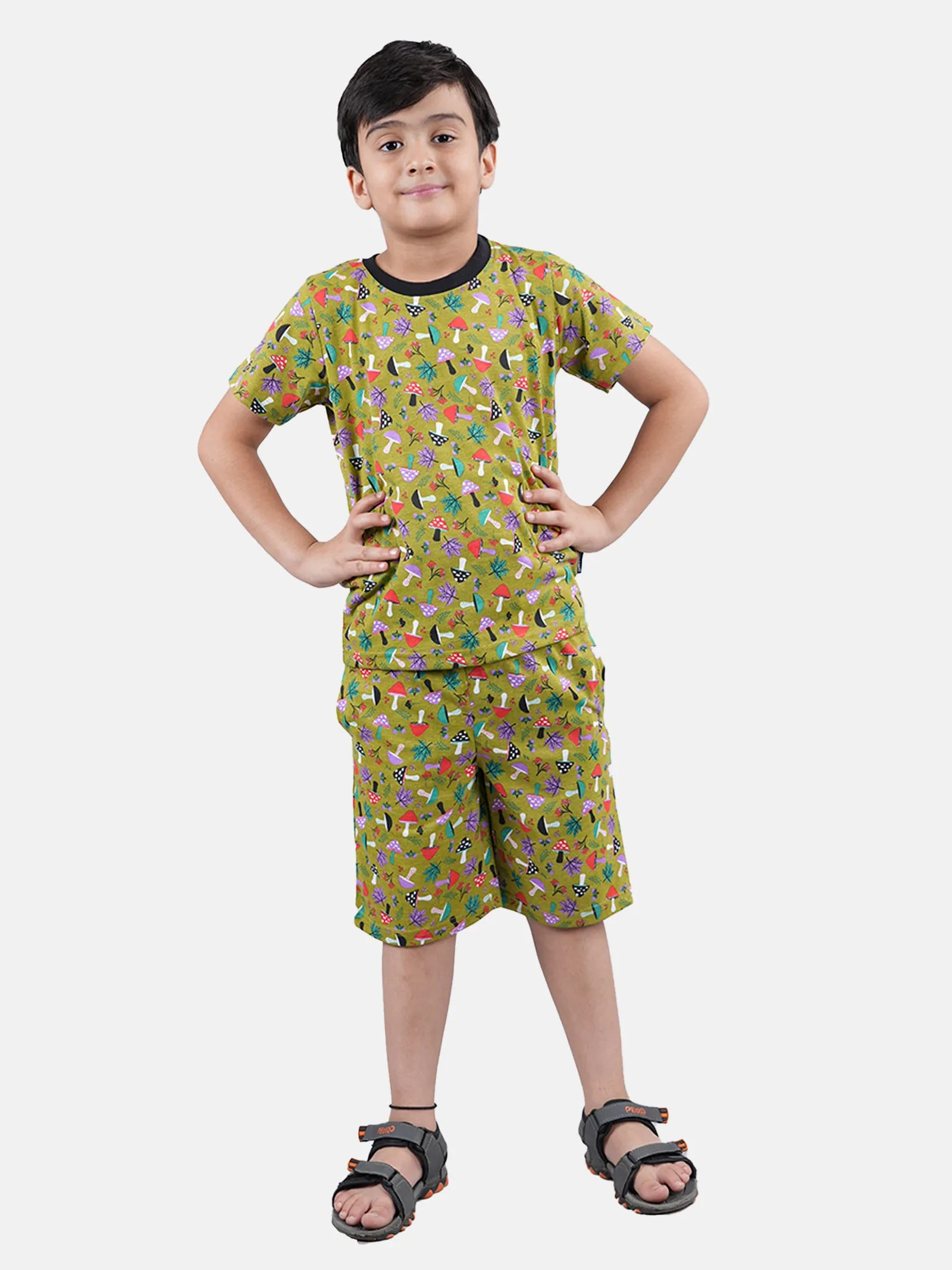 Boys AOP Tee and Short Night Set