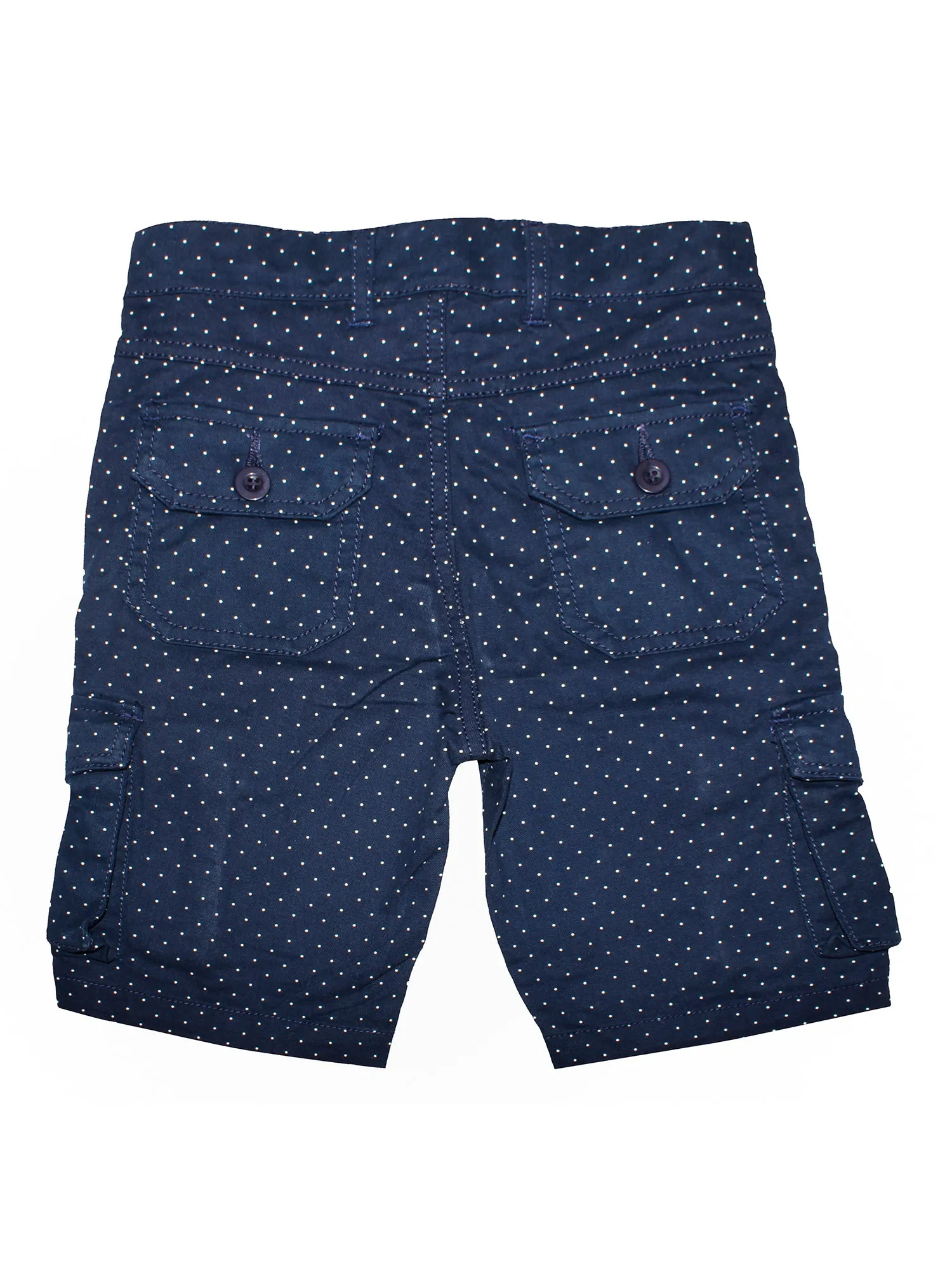 Boys Cotton Twill Knee Length Cargo Shorts