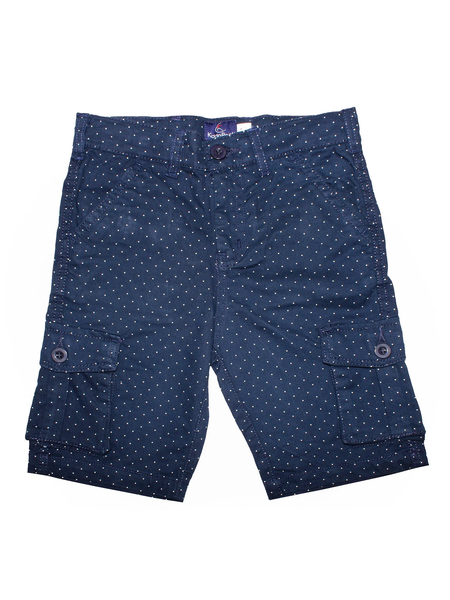 Boys Cotton Twill Knee Length Cargo Shorts