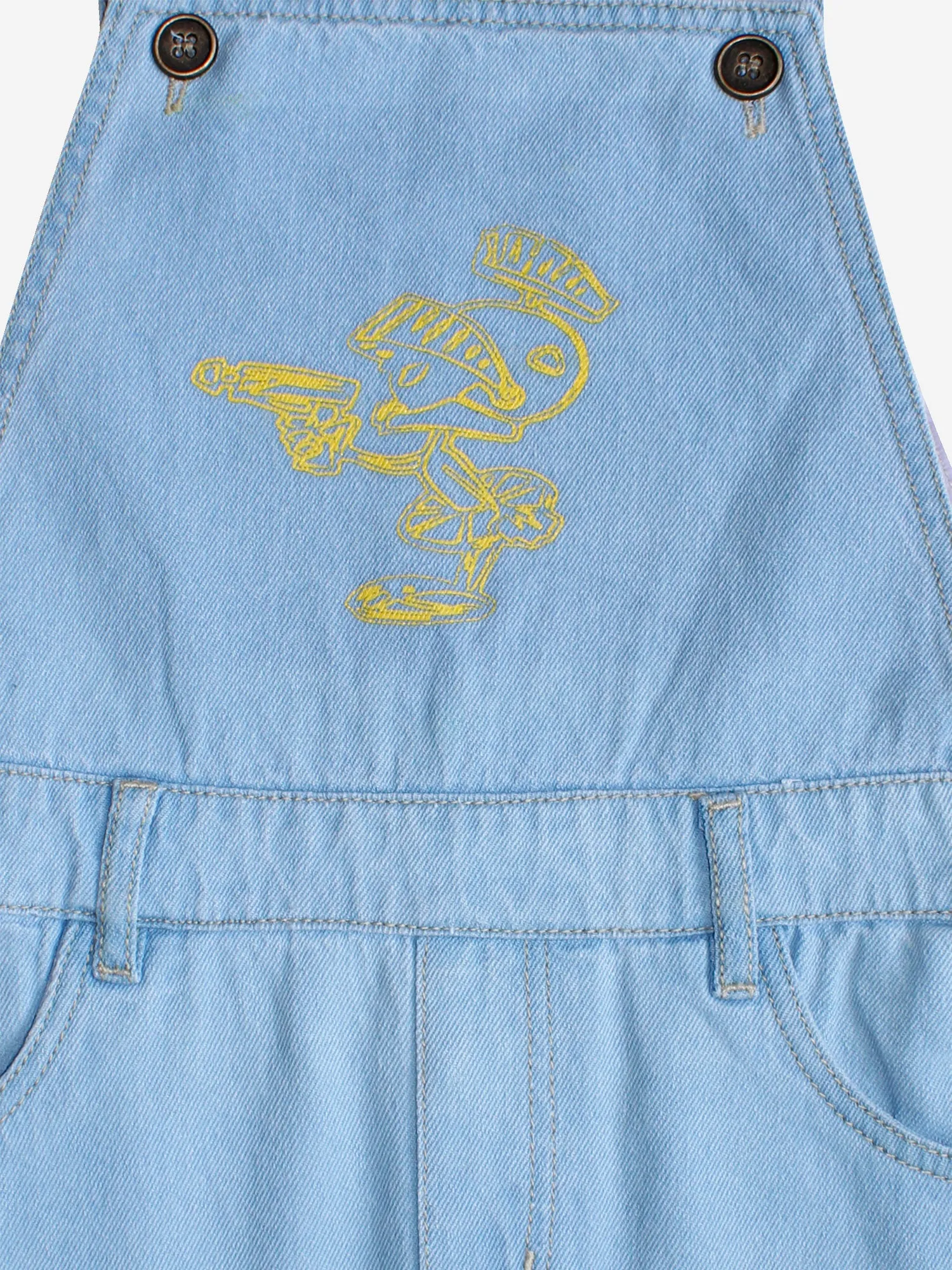 Boy's Denim Dungaree Short