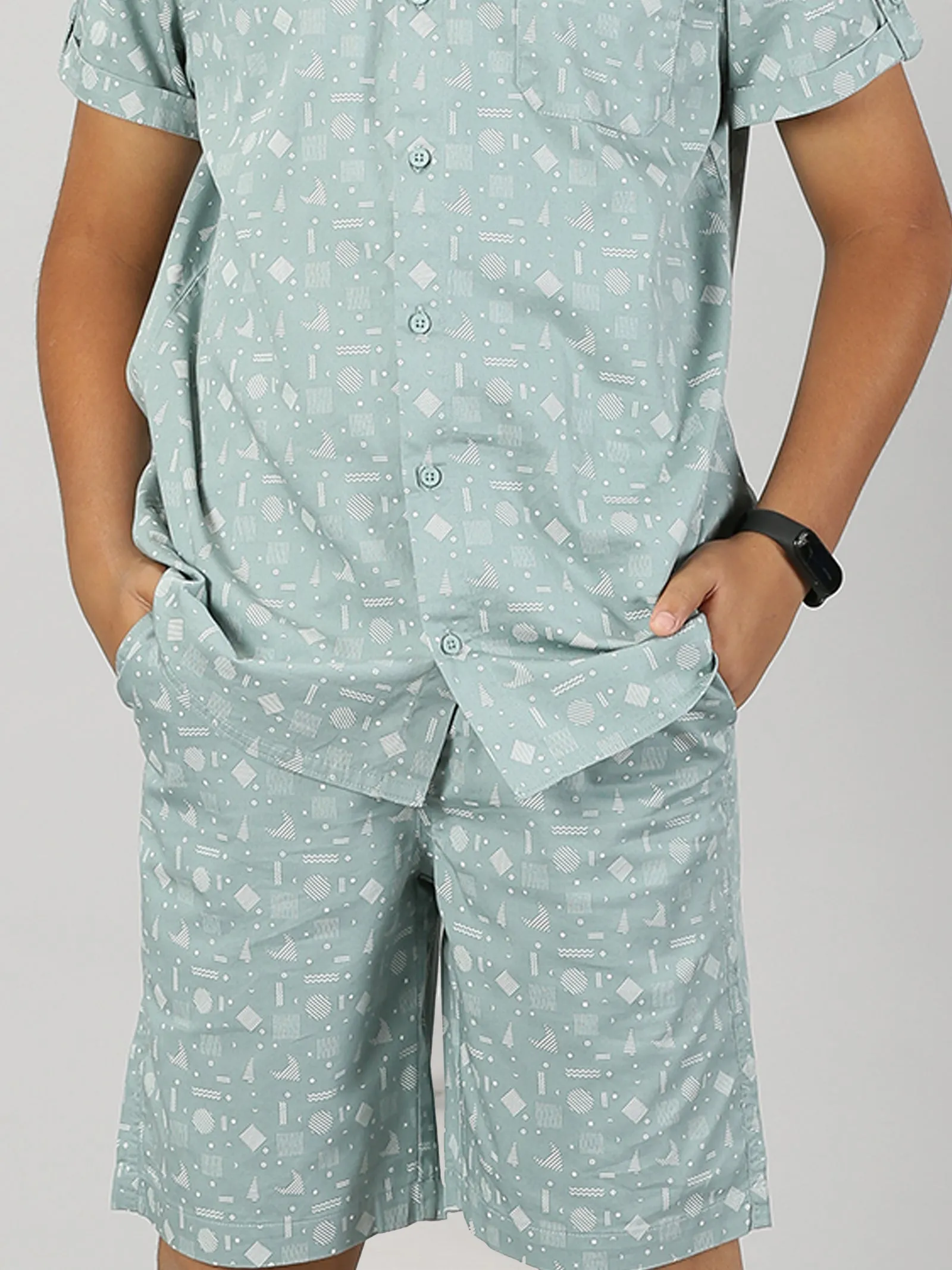 Boys Half Sleeve Shirt and Shorts Co-Ord Sets