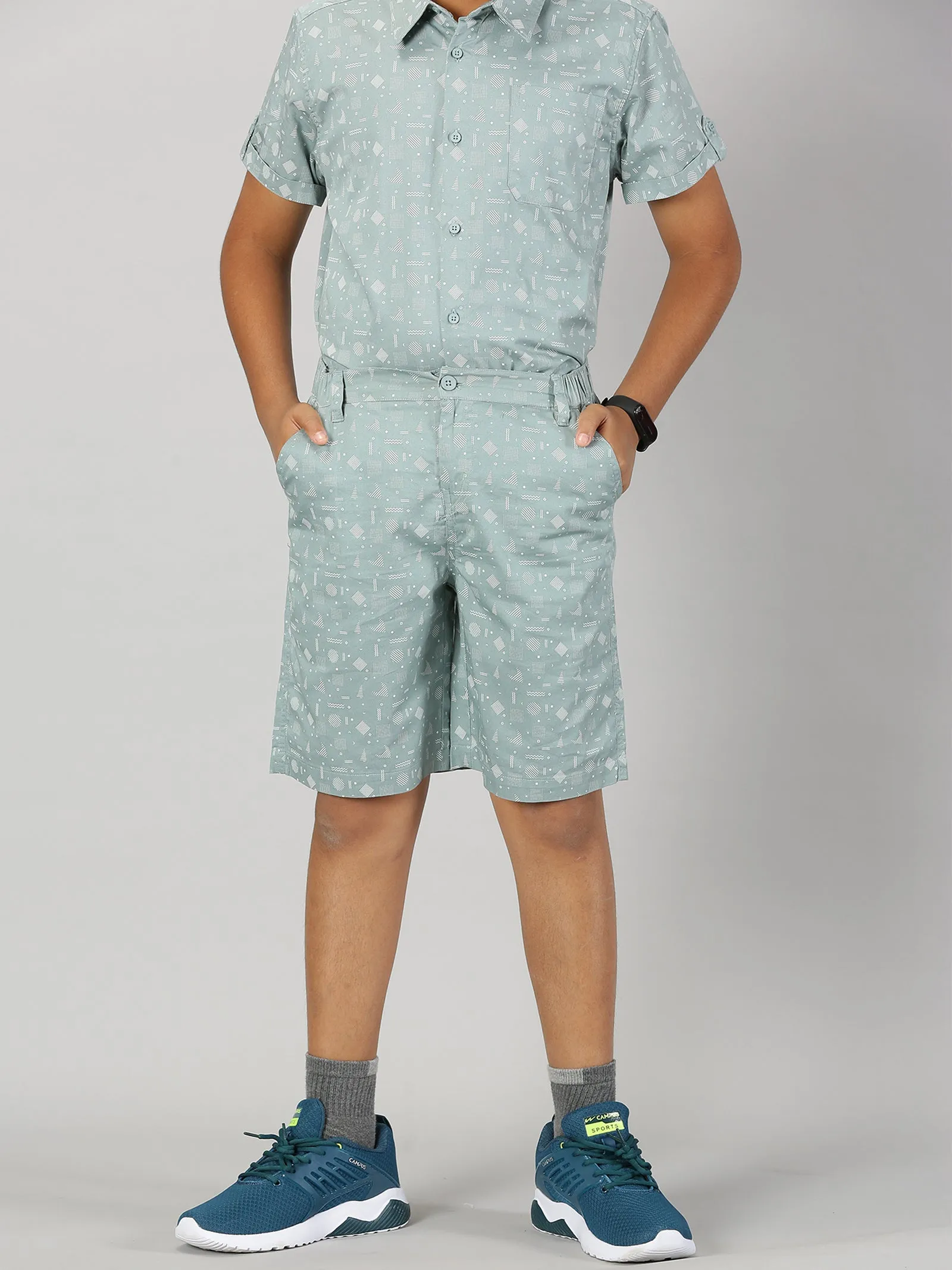 Boys Half Sleeve Shirt and Shorts Co-Ord Sets