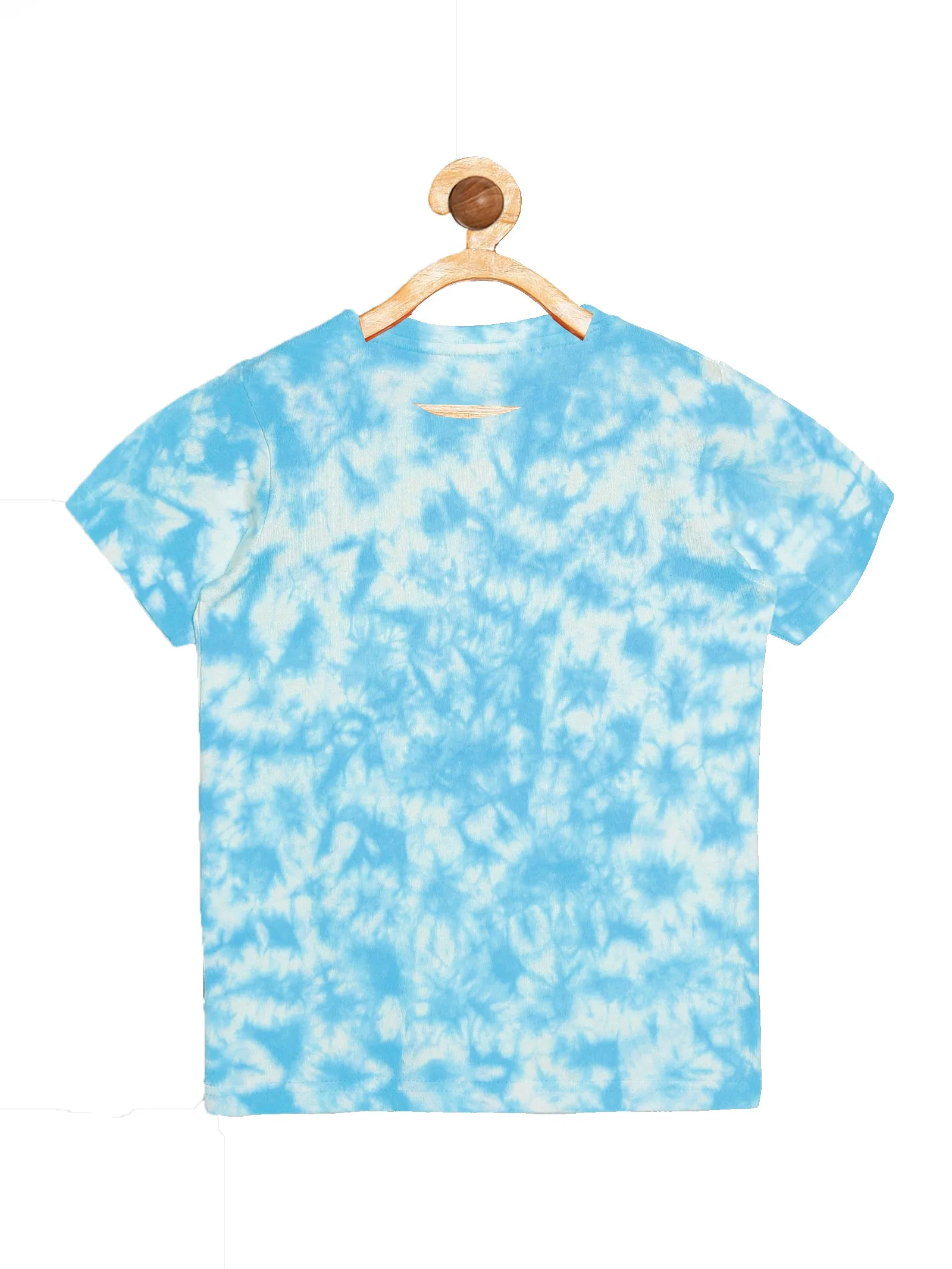 Boy's Half Sleeve Tie & Dye T-Shirt & Knee length Basic Short Set