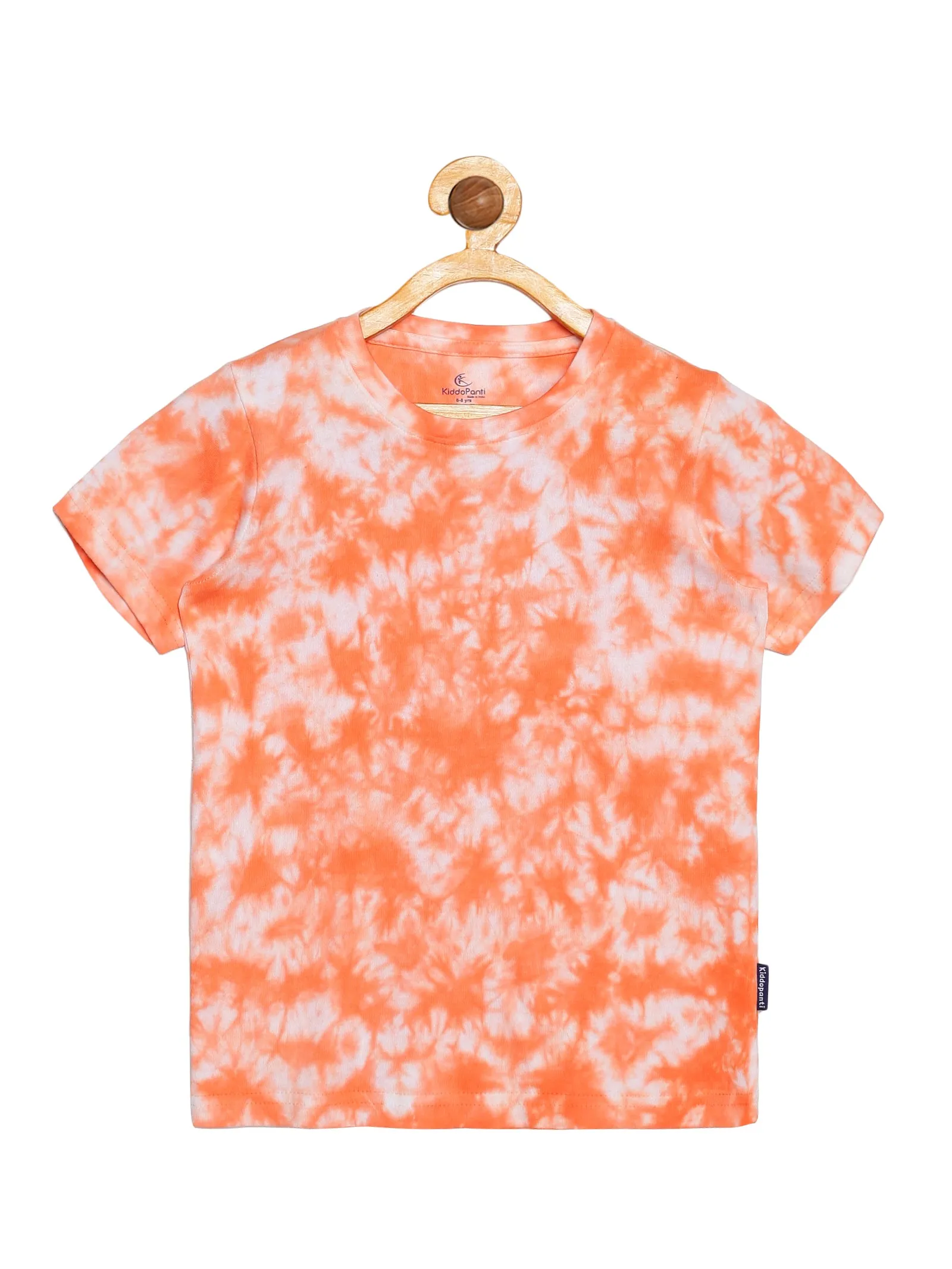 Boy's Half Sleeve Tie & Dye T-Shirt & Knee length Basic Short Set