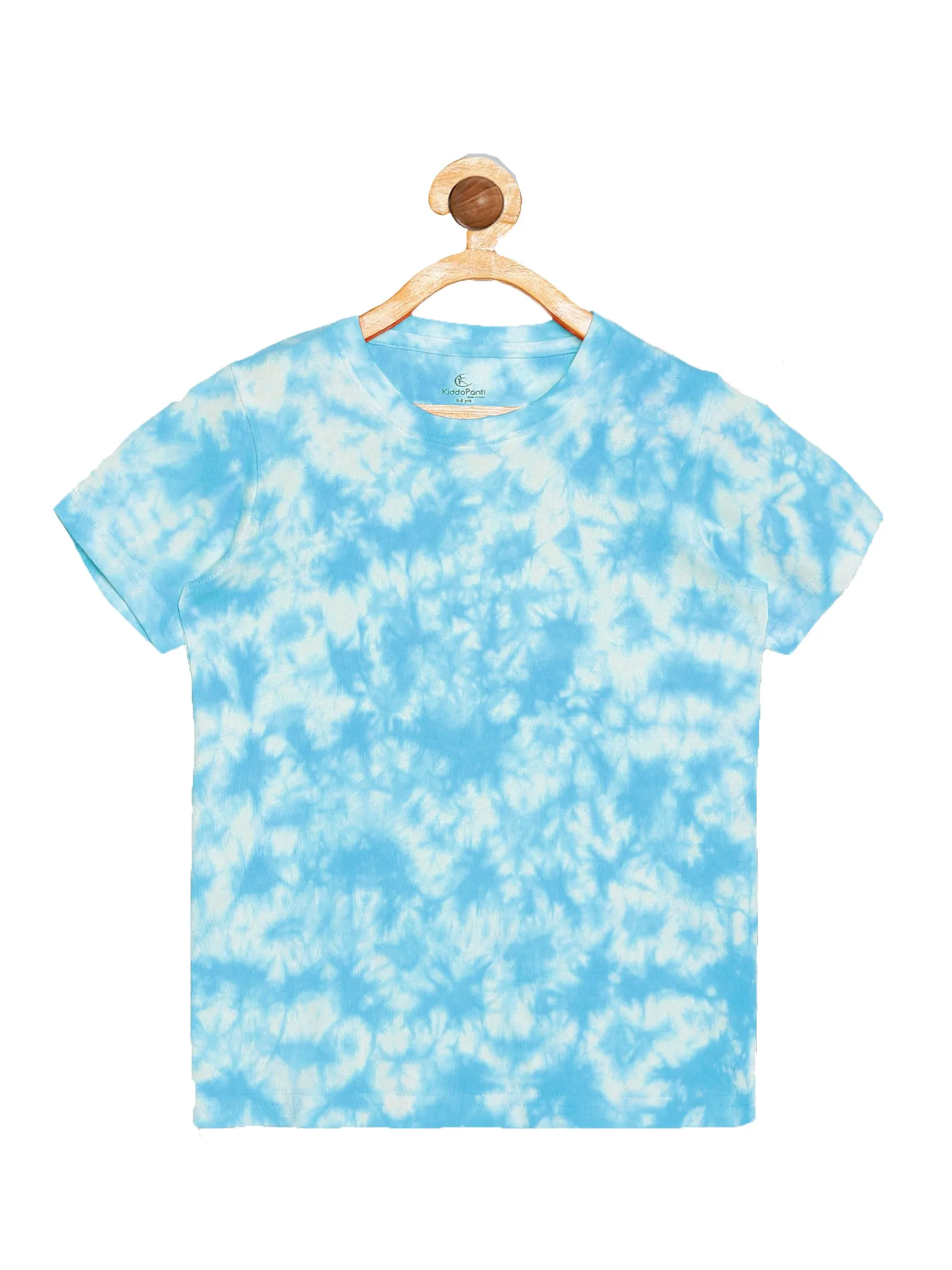 Boy's Half Sleeve Tie & Dye T-Shirt & Knee length Basic Short Set