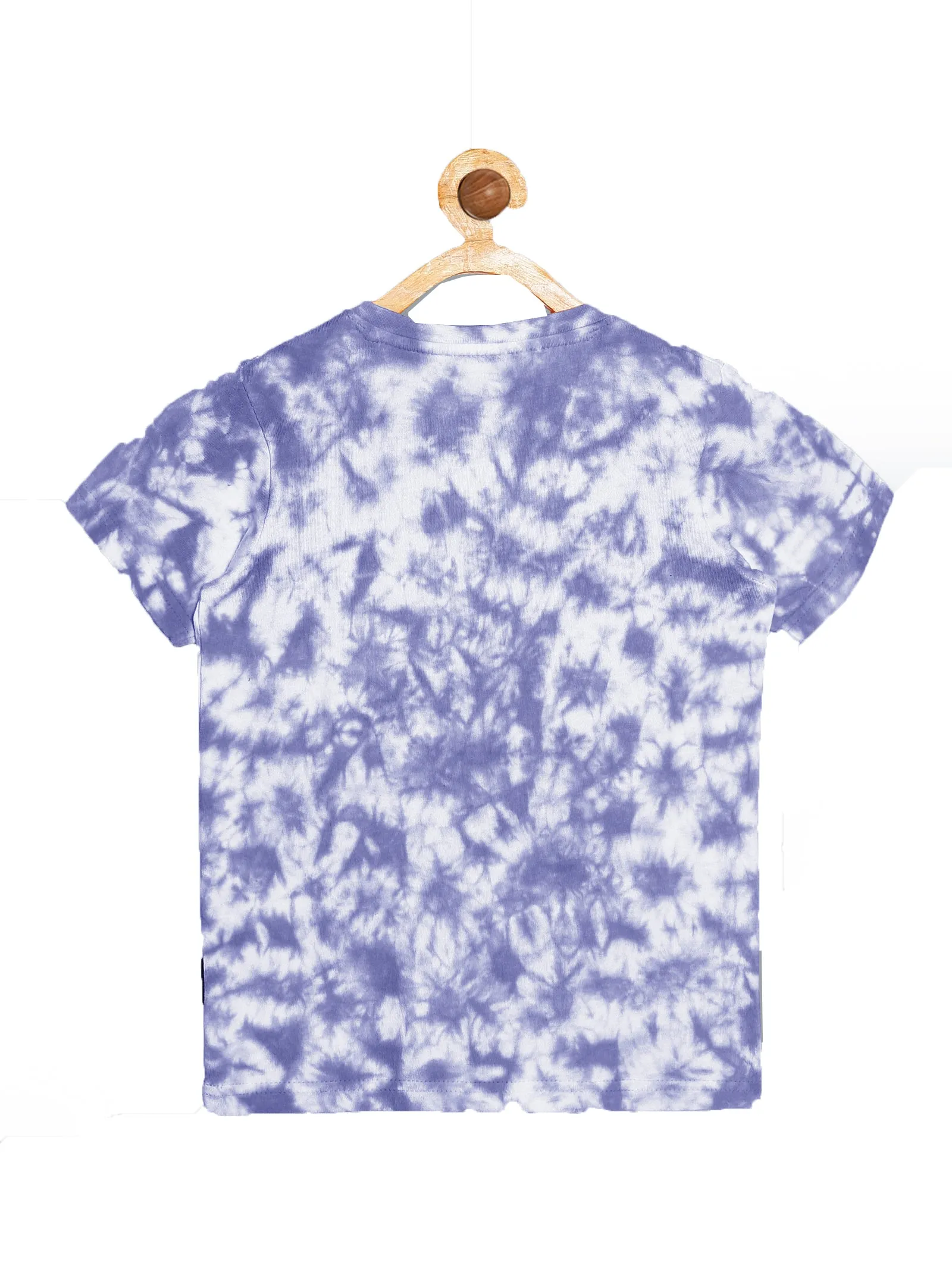 Boy's Half Sleeve Tie & Dye T-Shirt & Knee length Basic Short Set