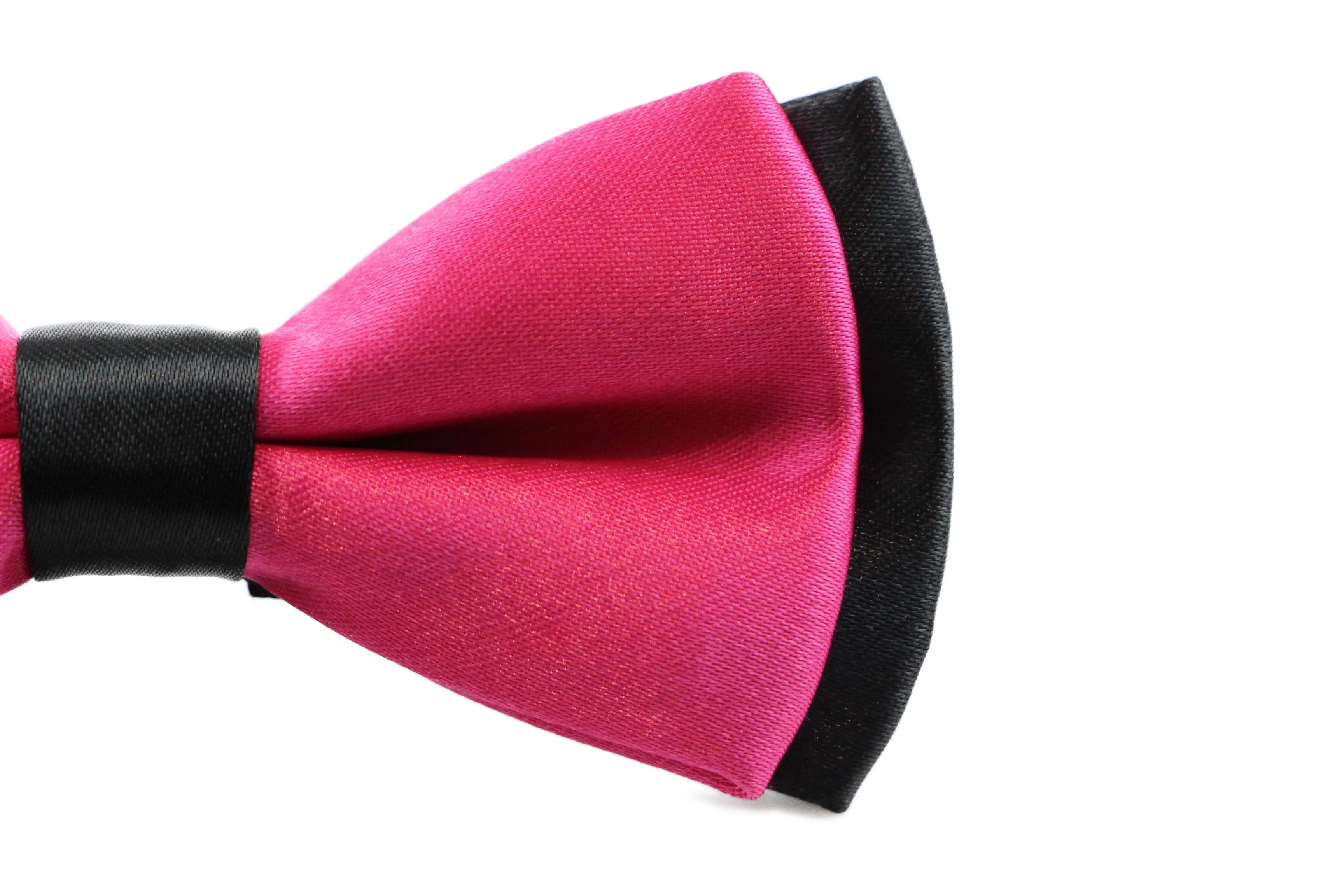 Boys Hot Pink Two Tone Layer Bow Tie