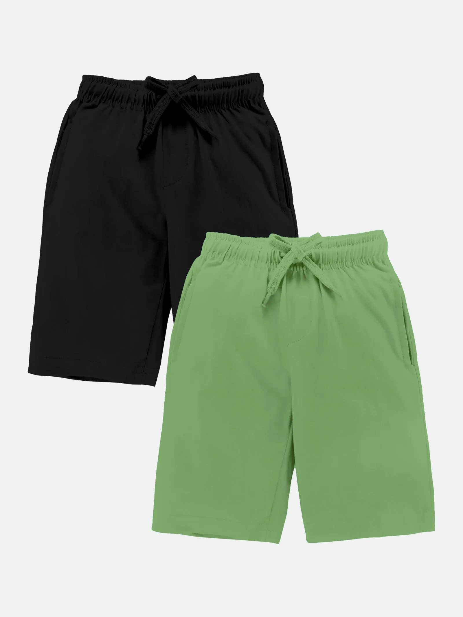 Boys Knee length Basic Short Pack Of 2