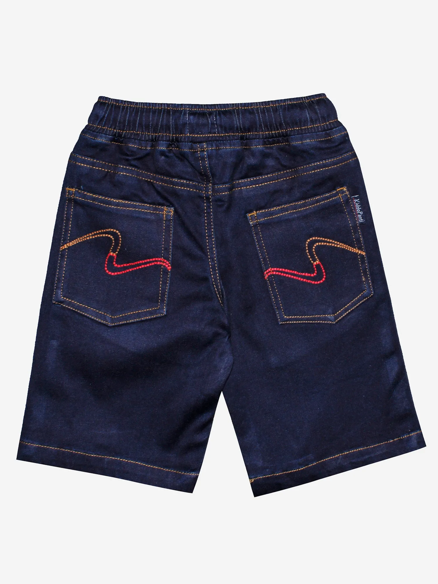 Boys Knee Length Pull on Denim Shorts