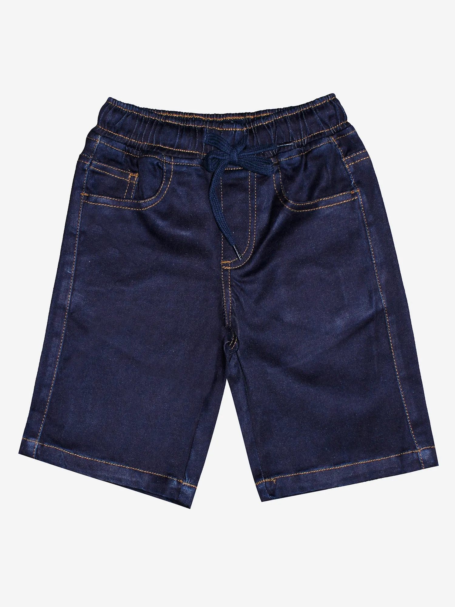 Boys Knee Length Pull on Denim Shorts