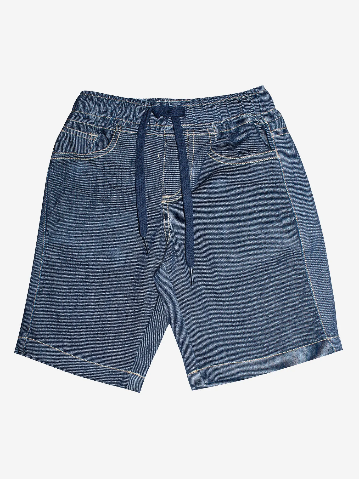 Boys Knee Length Pull on Denim Shorts