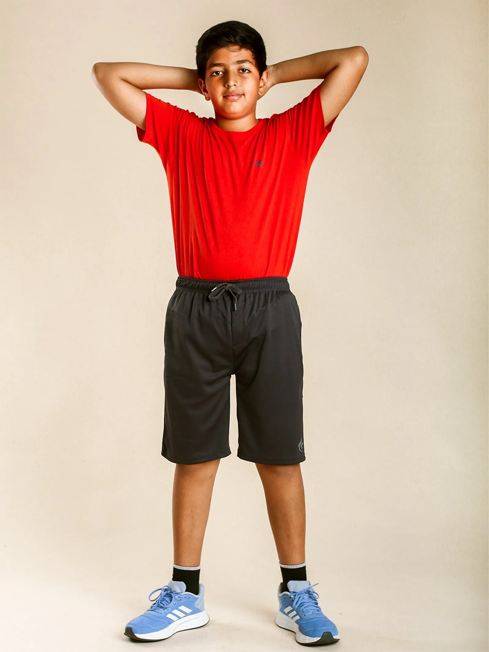 Boys Polyester Knit Basic Shorts