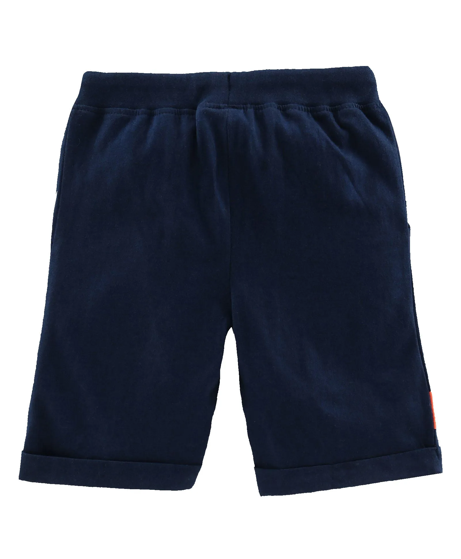 Boys Pull on Shorts with roll up hem & applique - Pack of 2