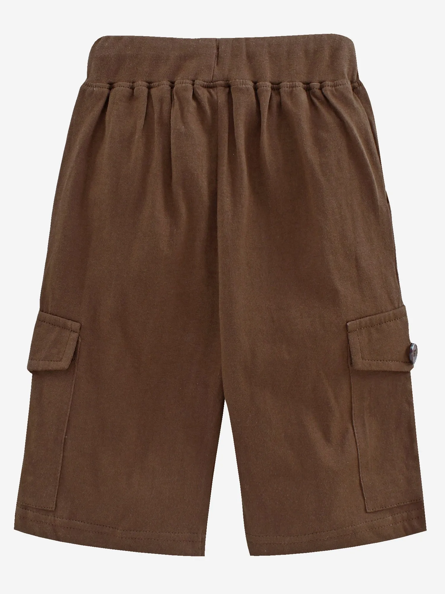 Boys Round Neck Half Sleeve Tee & Knit Cargo Short Set