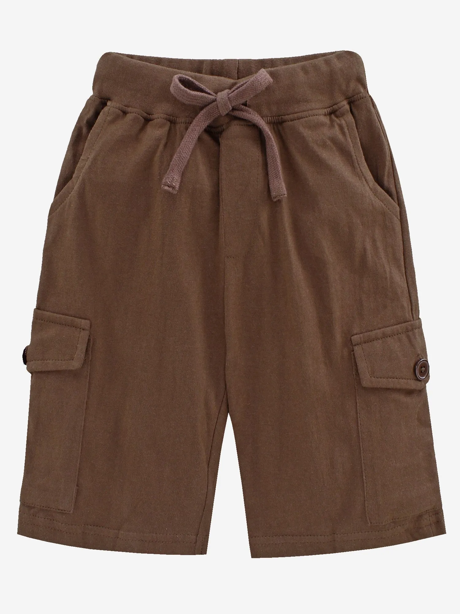 Boys Round Neck Half Sleeve Tee & Knit Cargo Short Set