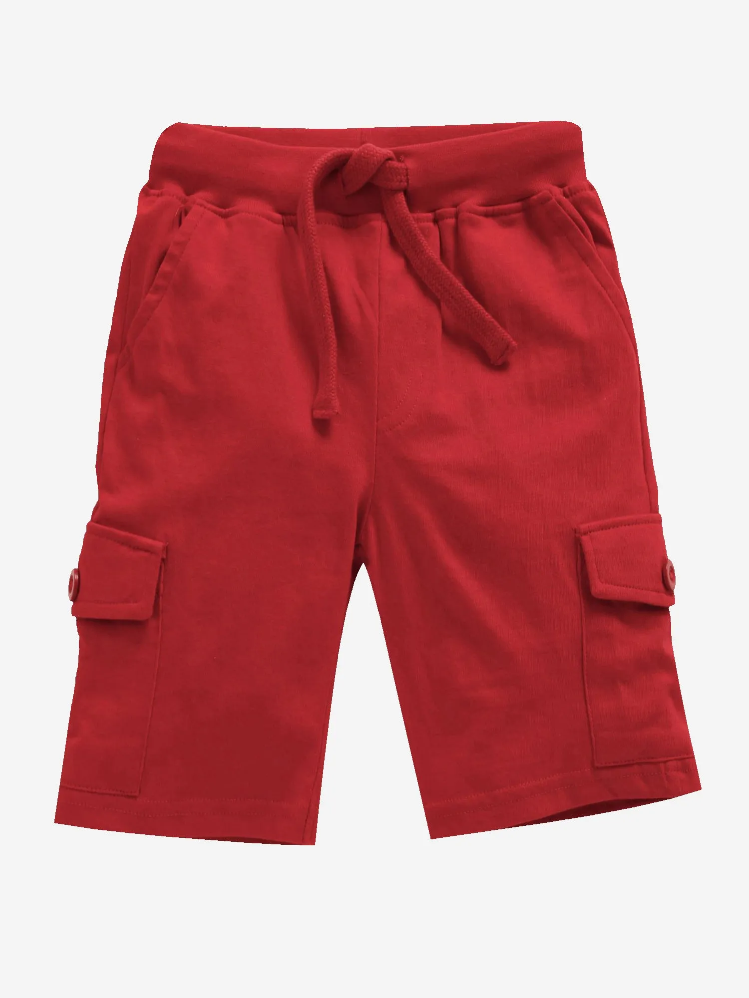 Boys Round Neck Half Sleeve Tee & Knit Cargo Short Set