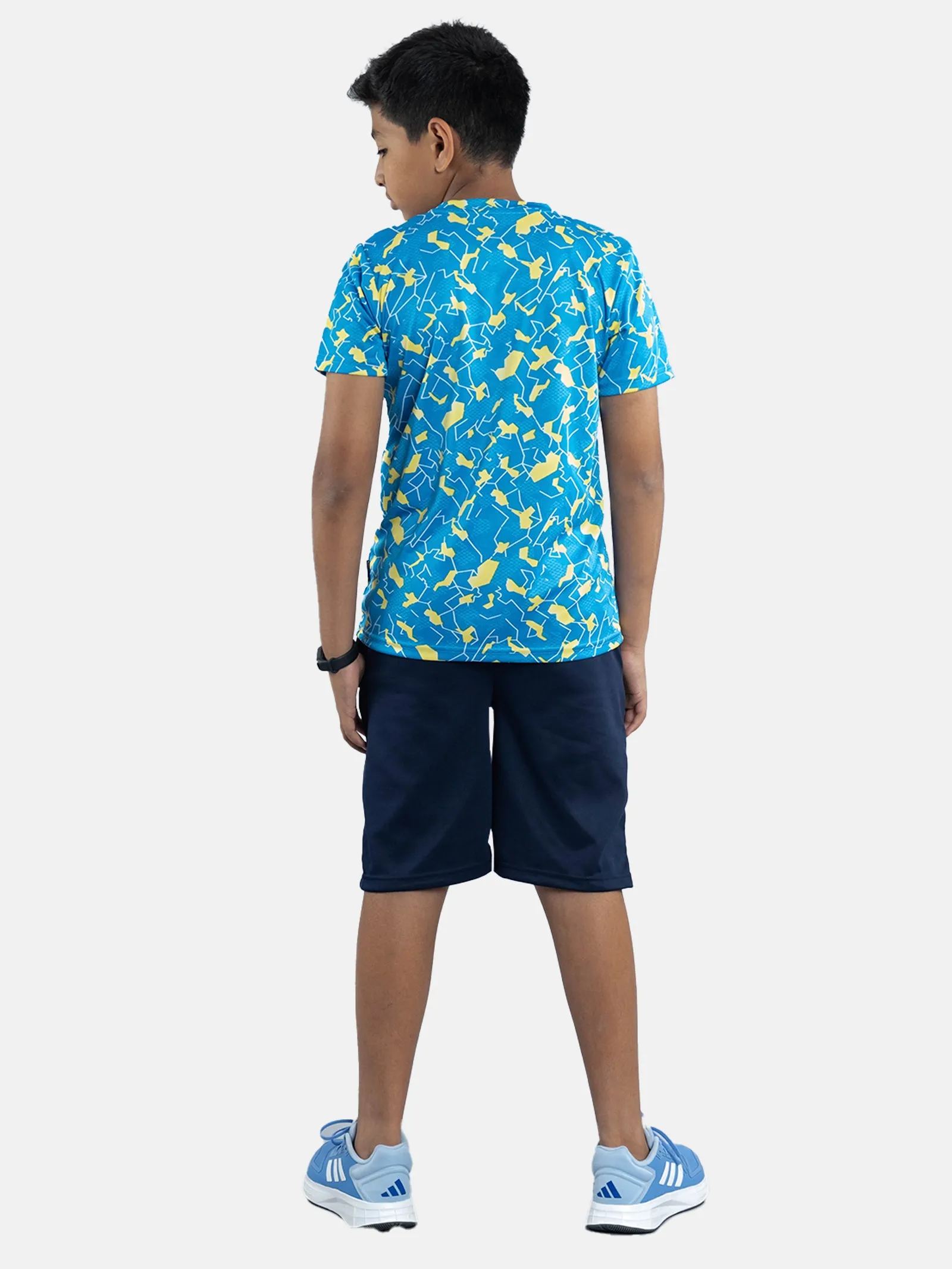 Boys Round Neck Sports Tee & Short Set