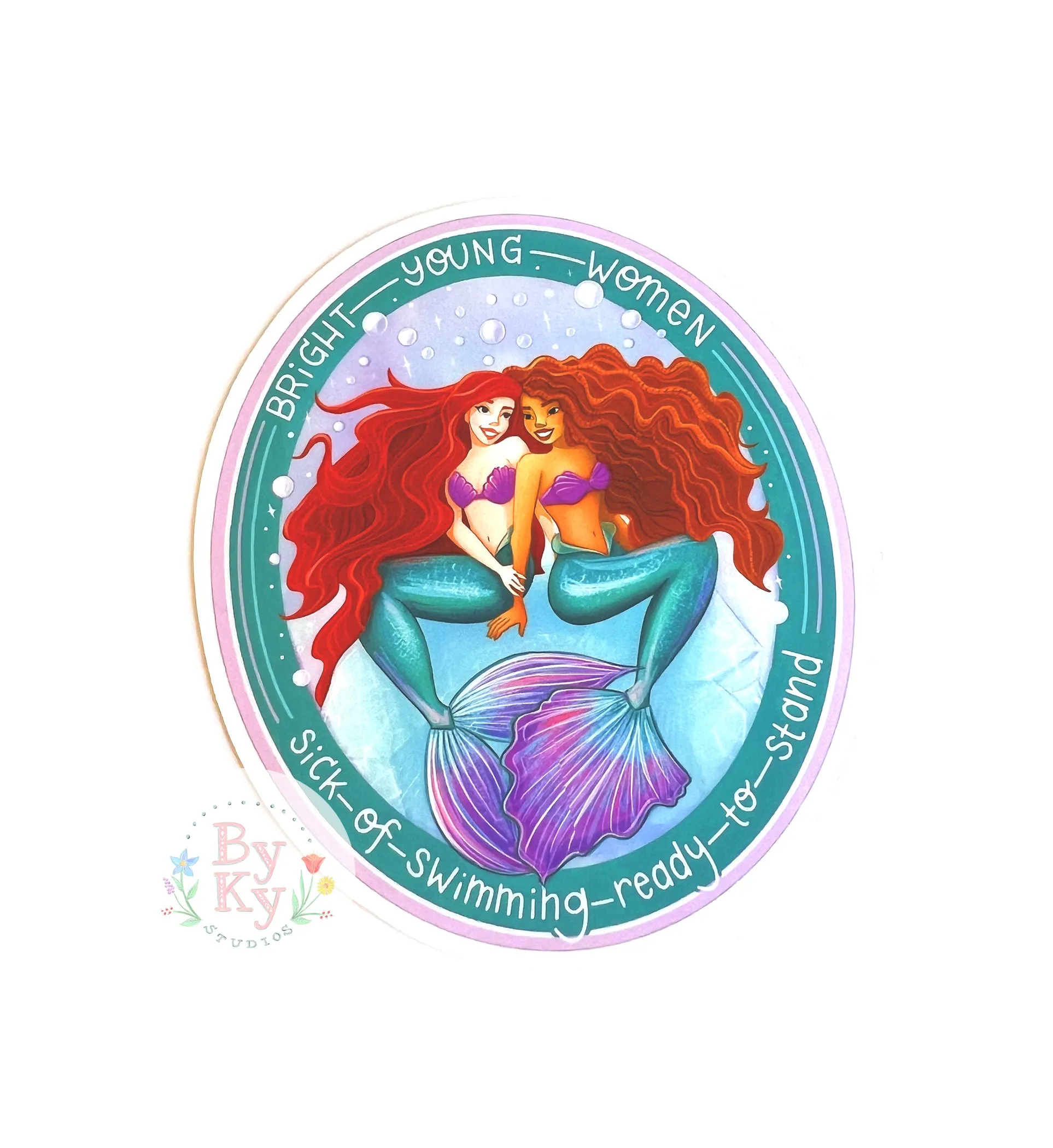 Bright Young Women Vinyl Sticker