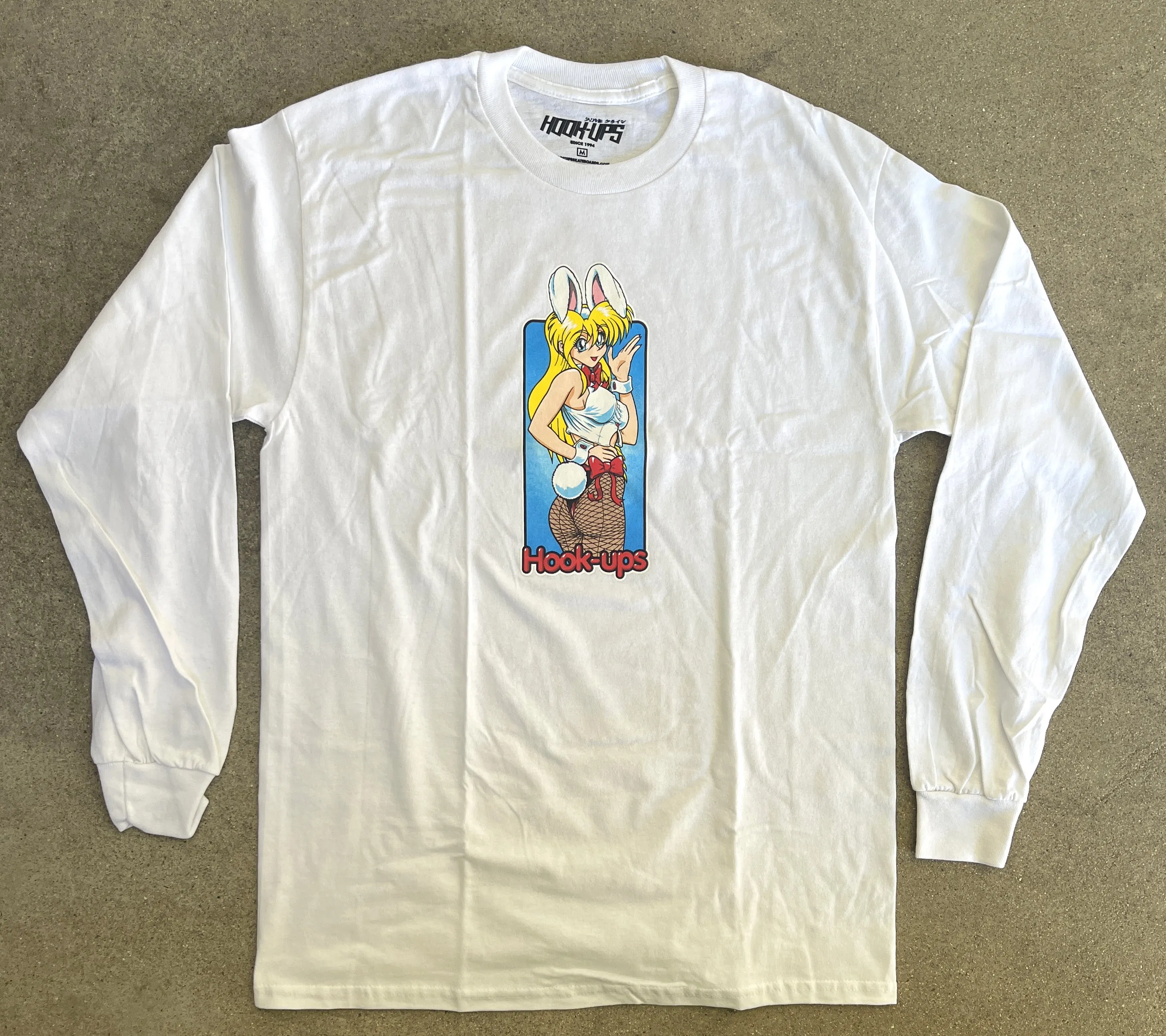 bunny girl LONG SLEEVE t-shirt - WHITE