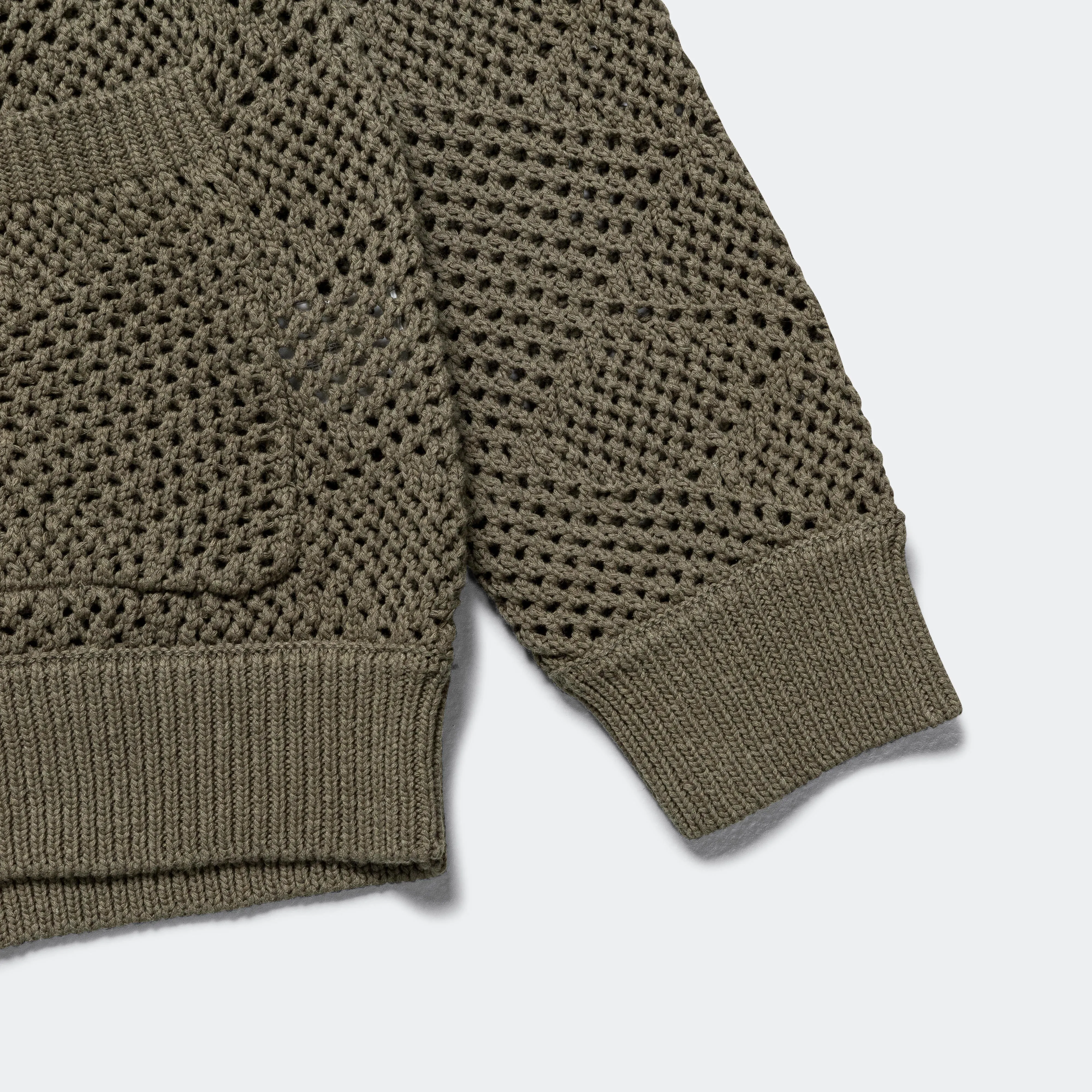 Cardigan Argyle Mesh - Olive