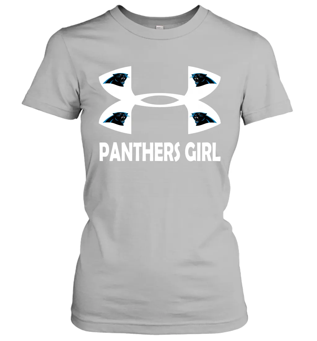 Carolina Panthers Girl Under Armour Football Short Sleeve