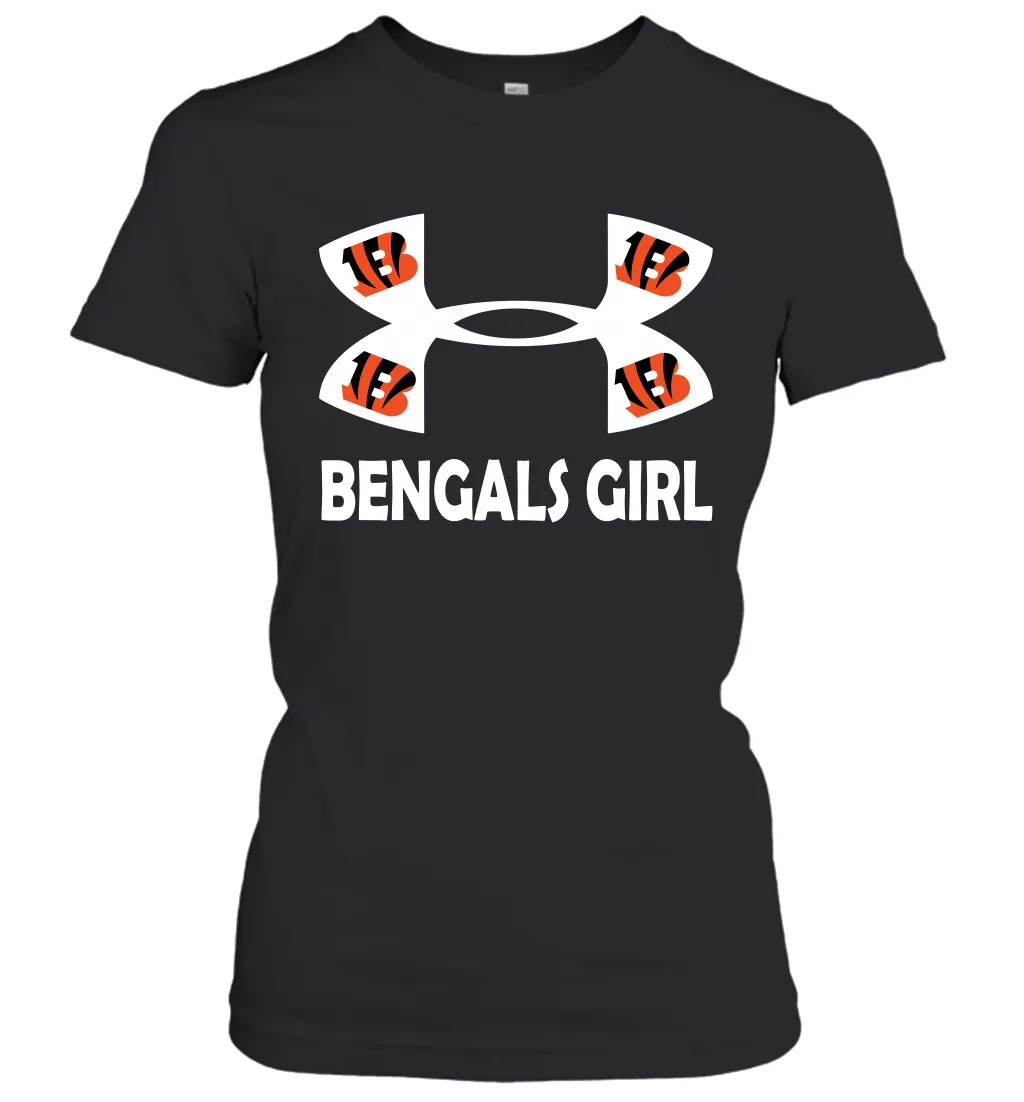 Cincinnati Bengals Girl Under Armour Football Short Sleeve