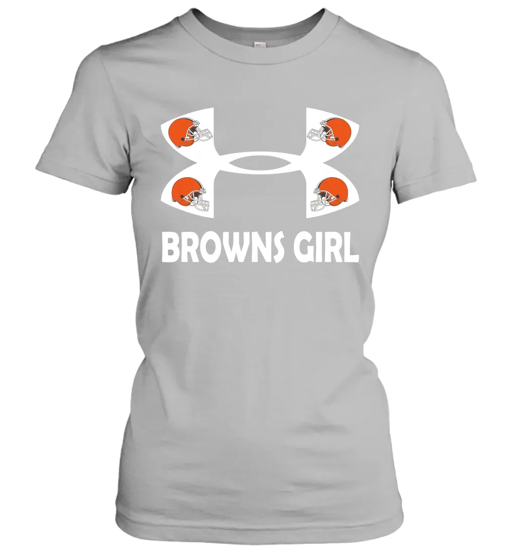 Cleveland Browns Girl Under Armour Football Short Sleeve