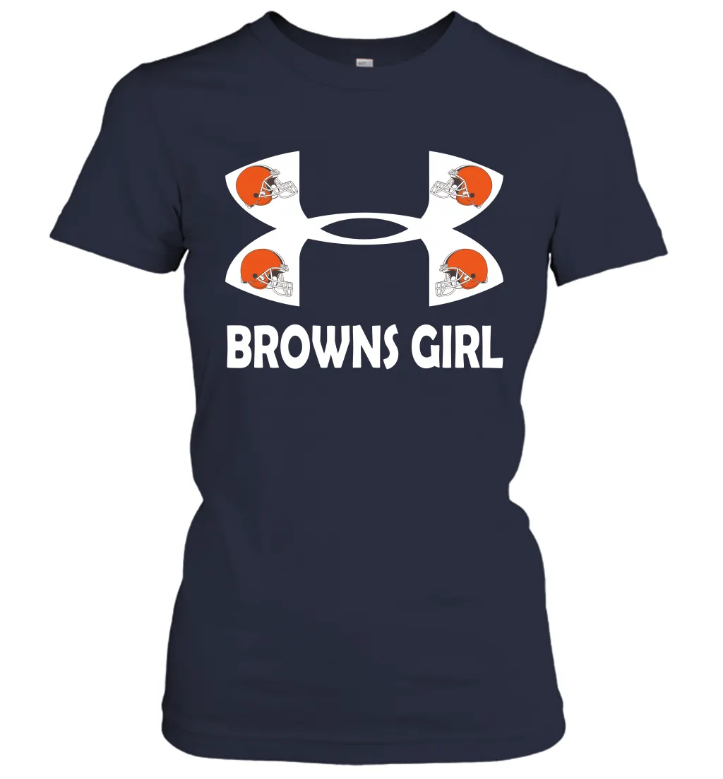 Cleveland Browns Girl Under Armour Football Short Sleeve