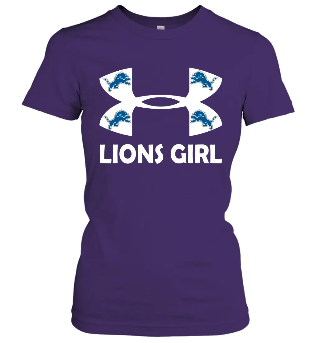 Detroit Lions Girl Under Armour Football Short Sleeve