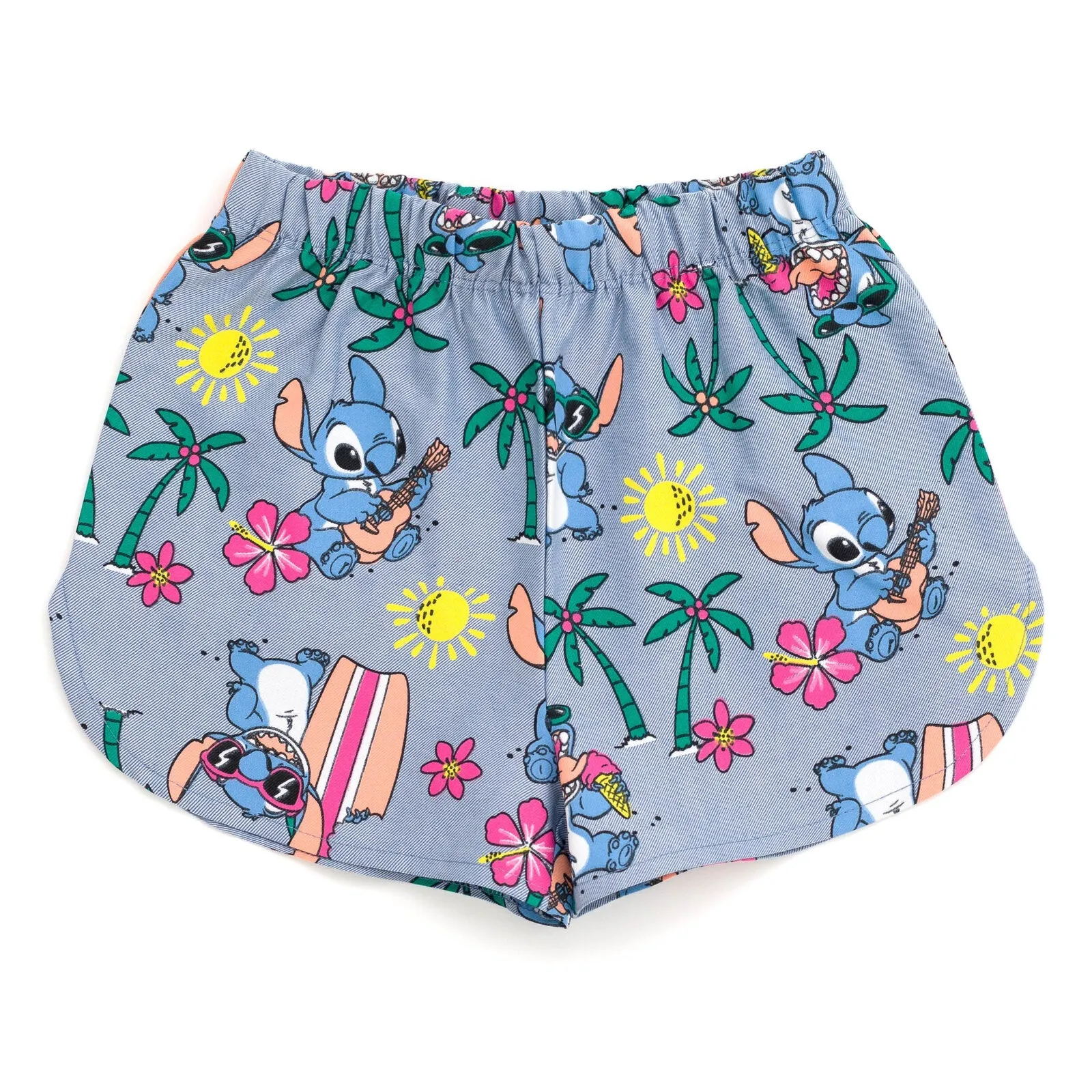 Disney Lilo & Stitch Stitch T-Shirt and Chambray Shorts Outfit Set