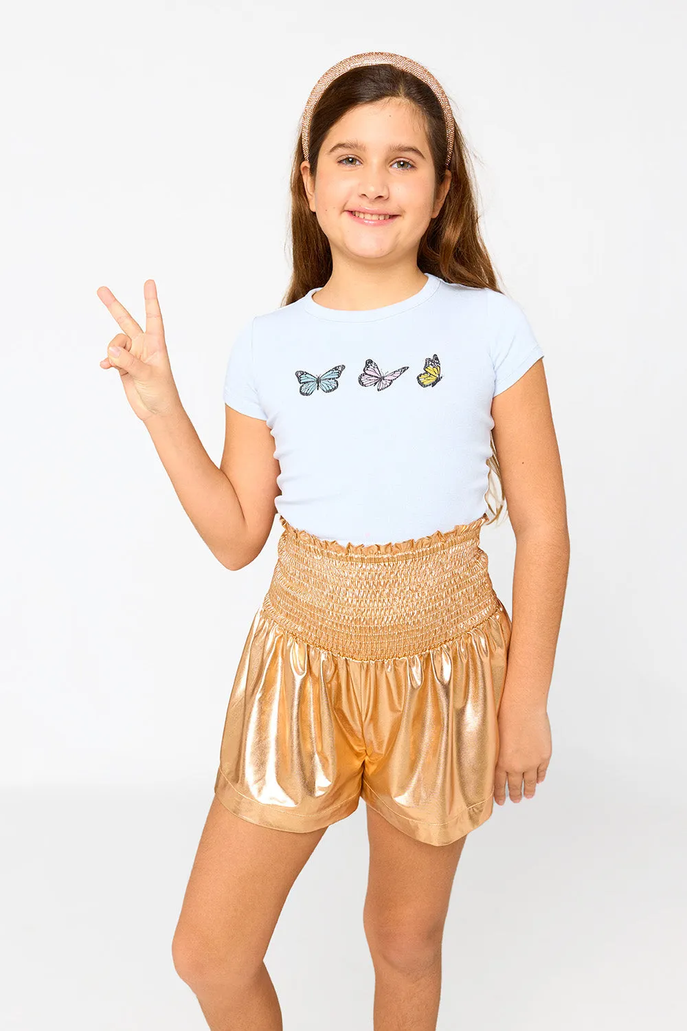 Eloise Tween Shorts - Gilded Gold