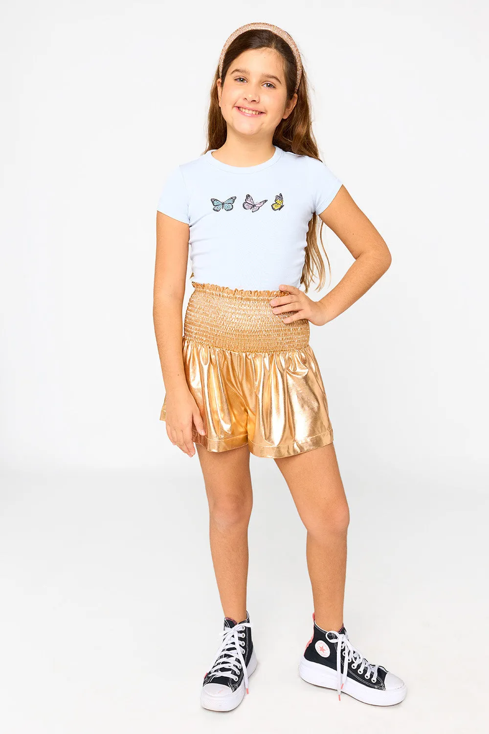 Eloise Tween Shorts - Gilded Gold