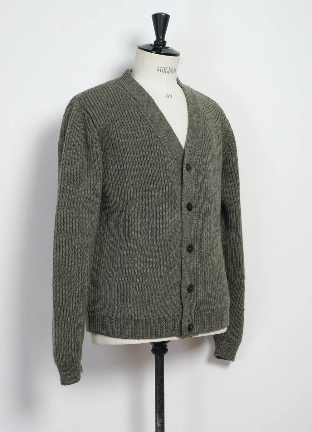 EVALD | Heavy Knit Cardigan | Hunter