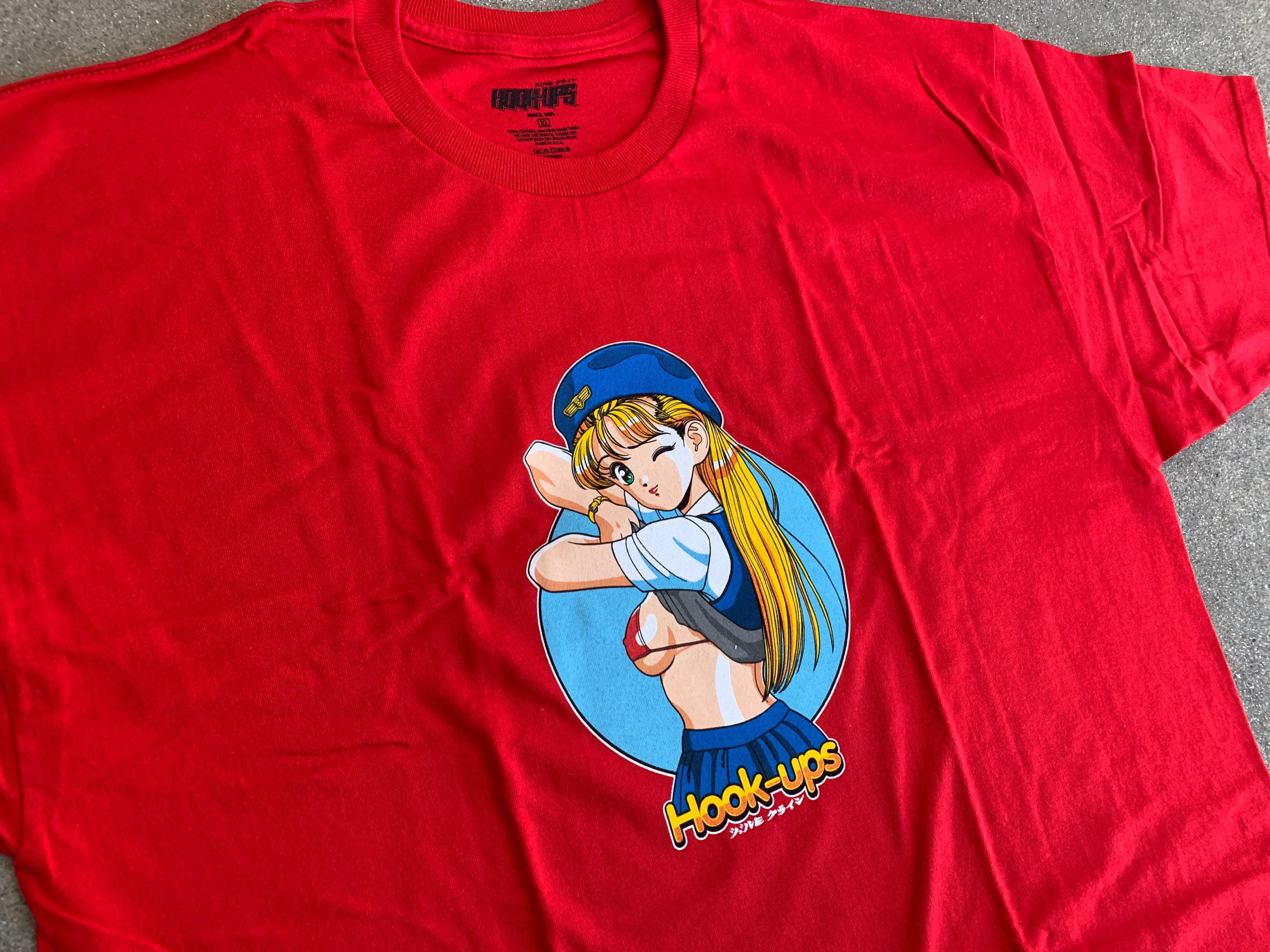 Flight Girl Kimiko T-shirt - RED