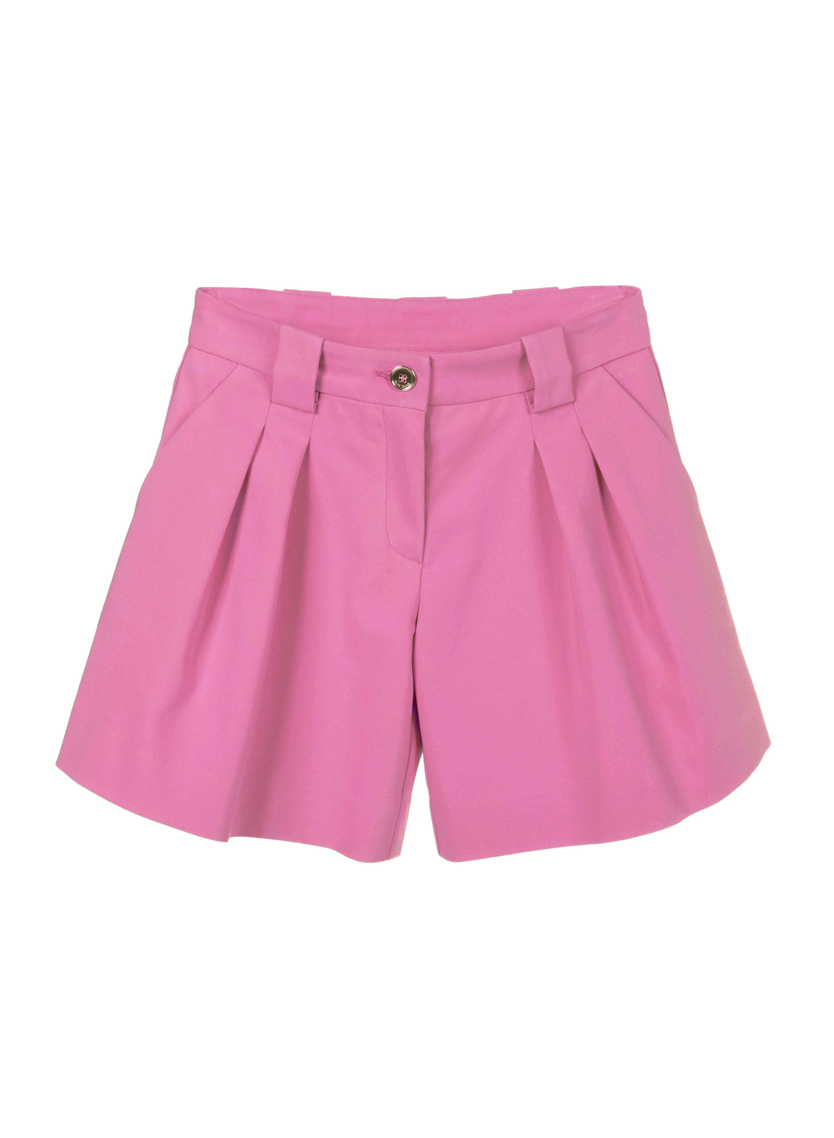 Fuchsia Crepe Shorts