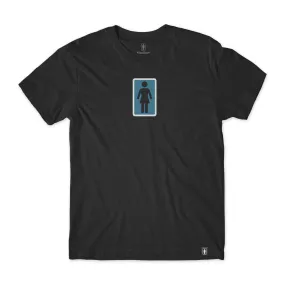 GIRL CLASSIC OG YOUTH TEE - BLACK BLUE