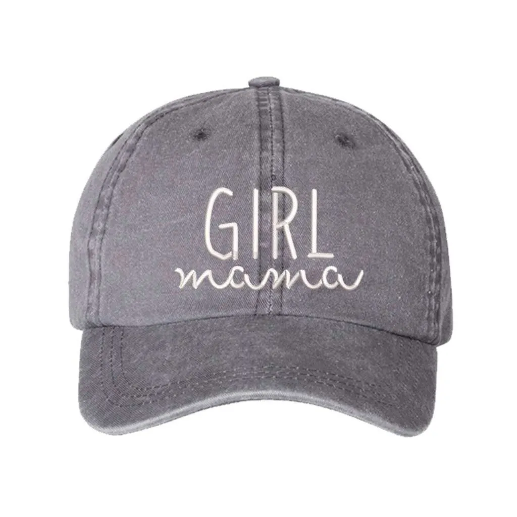 Girl Mama Washed Baseball Hat