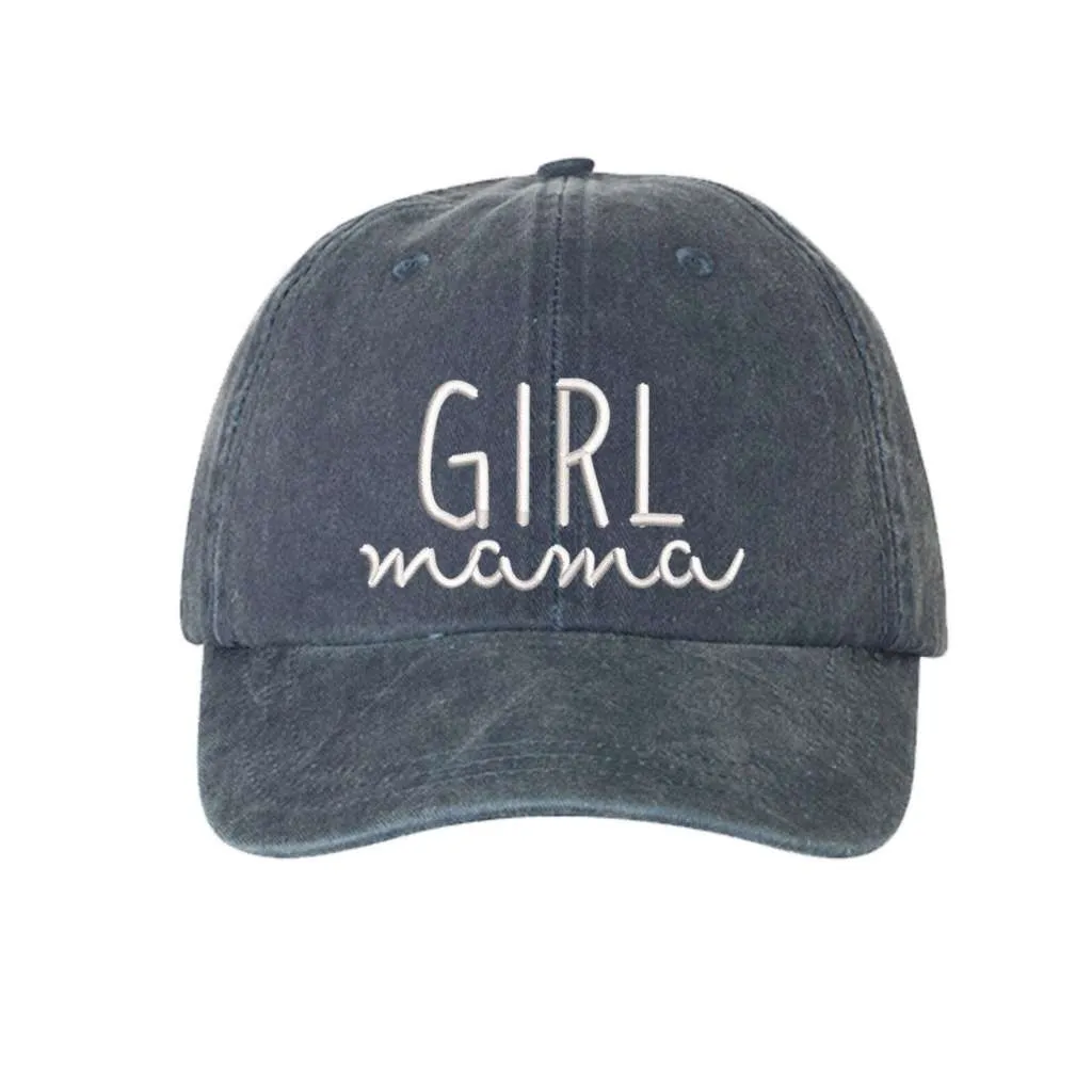 Girl Mama Washed Baseball Hat