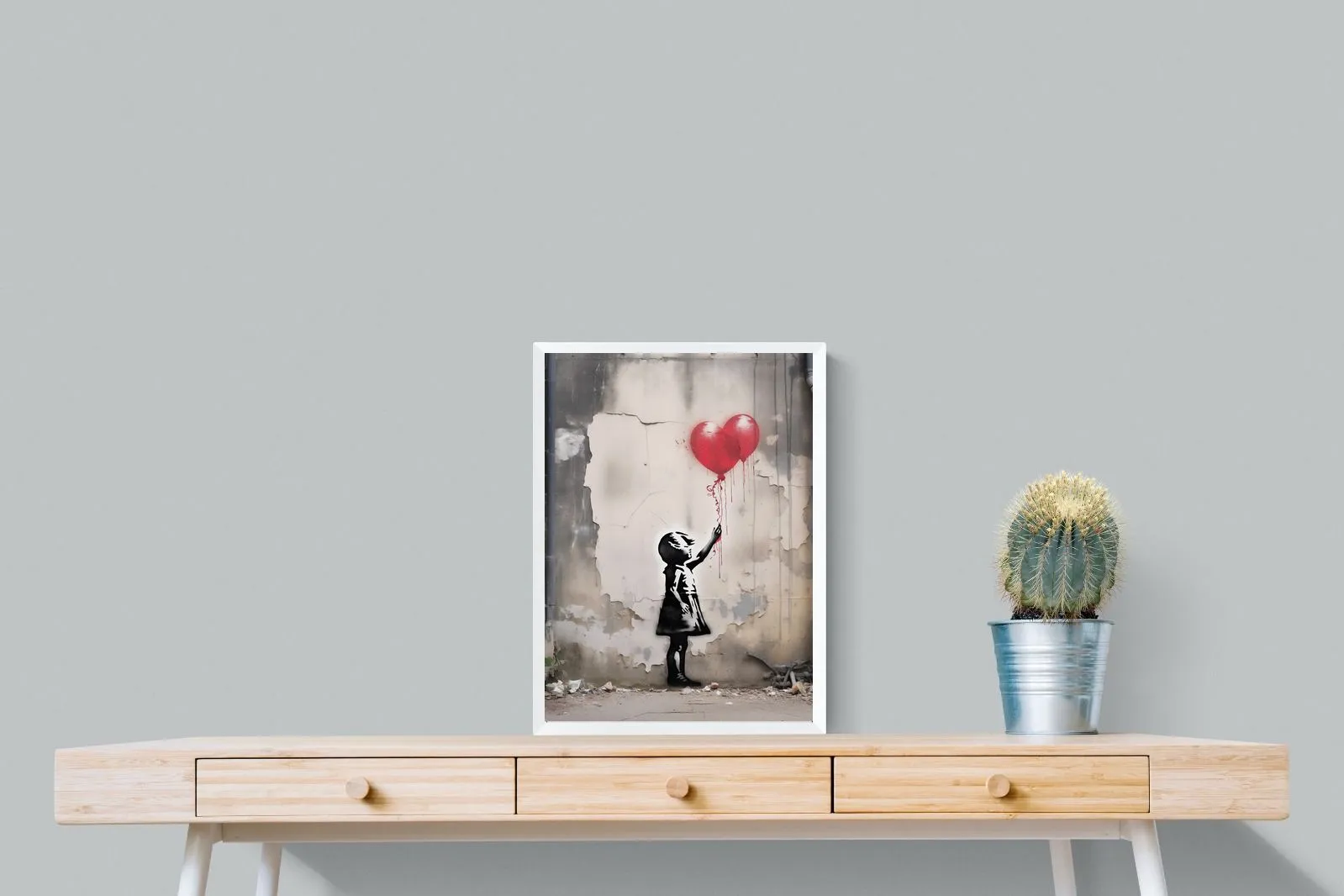 Girl with Red Balloons