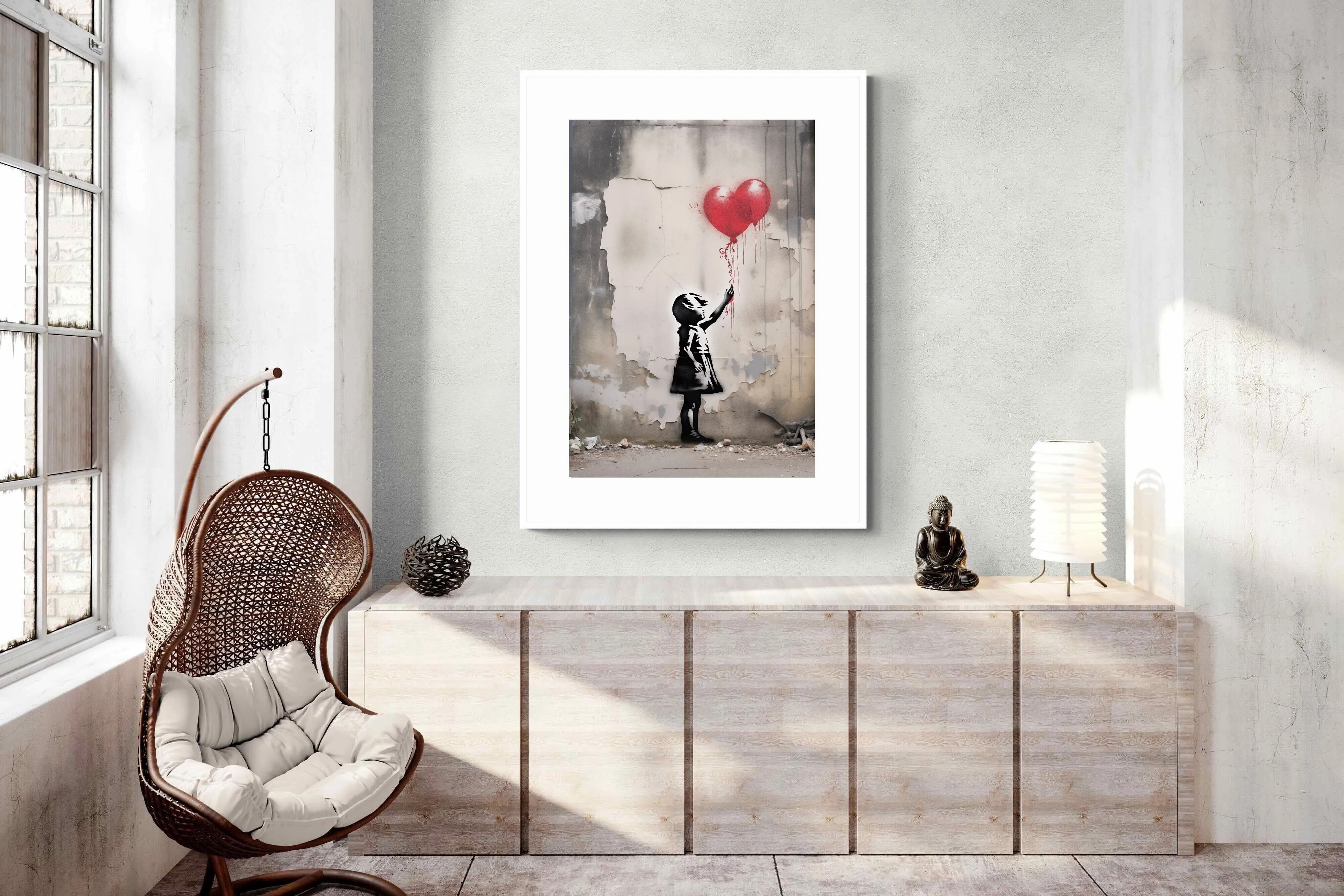 Girl with Red Balloons