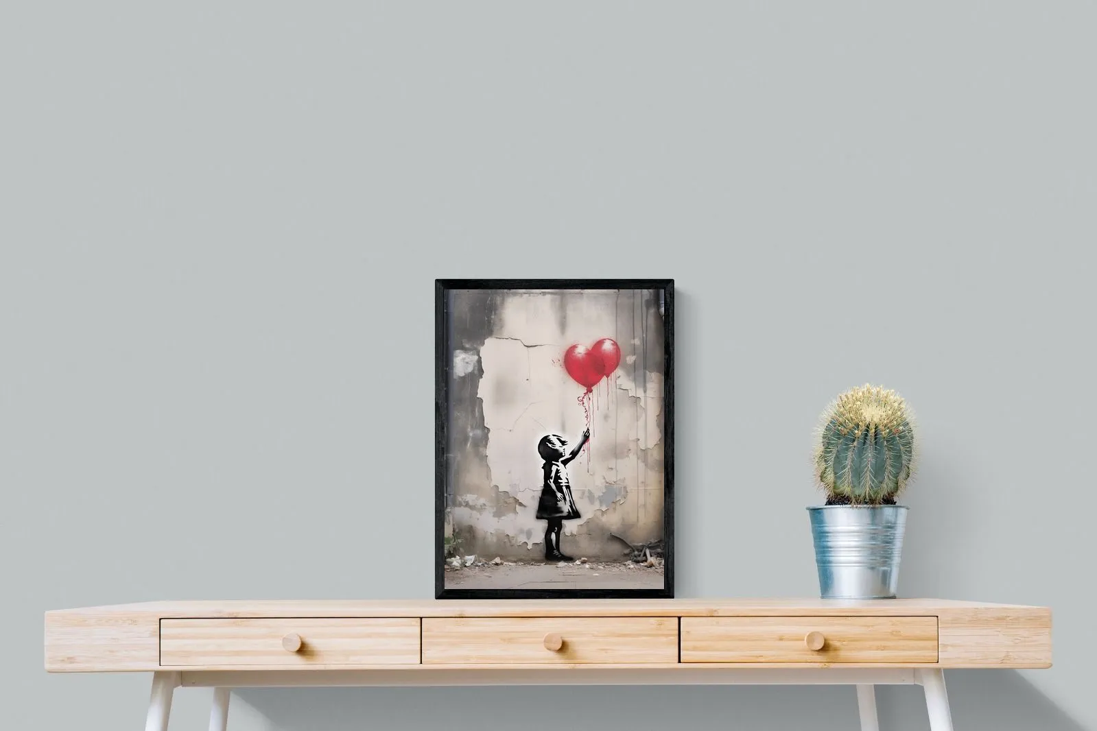 Girl with Red Balloons