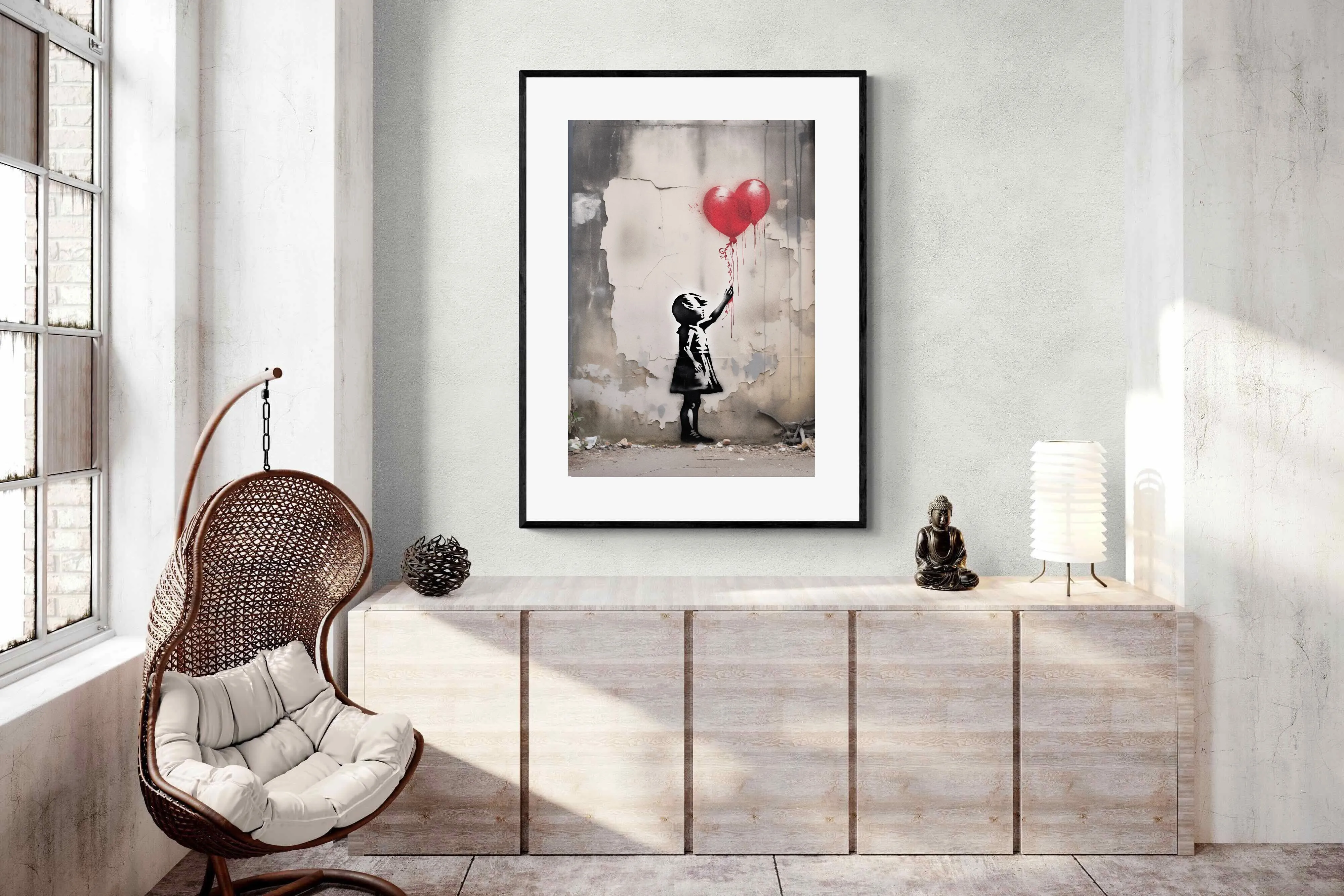 Girl with Red Balloons