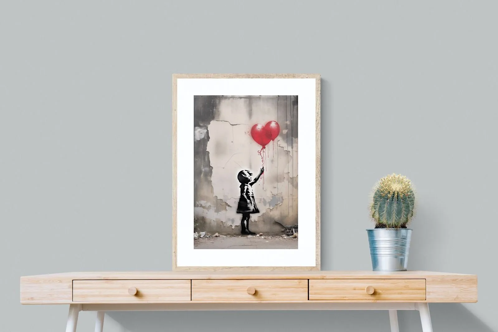 Girl with Red Balloons