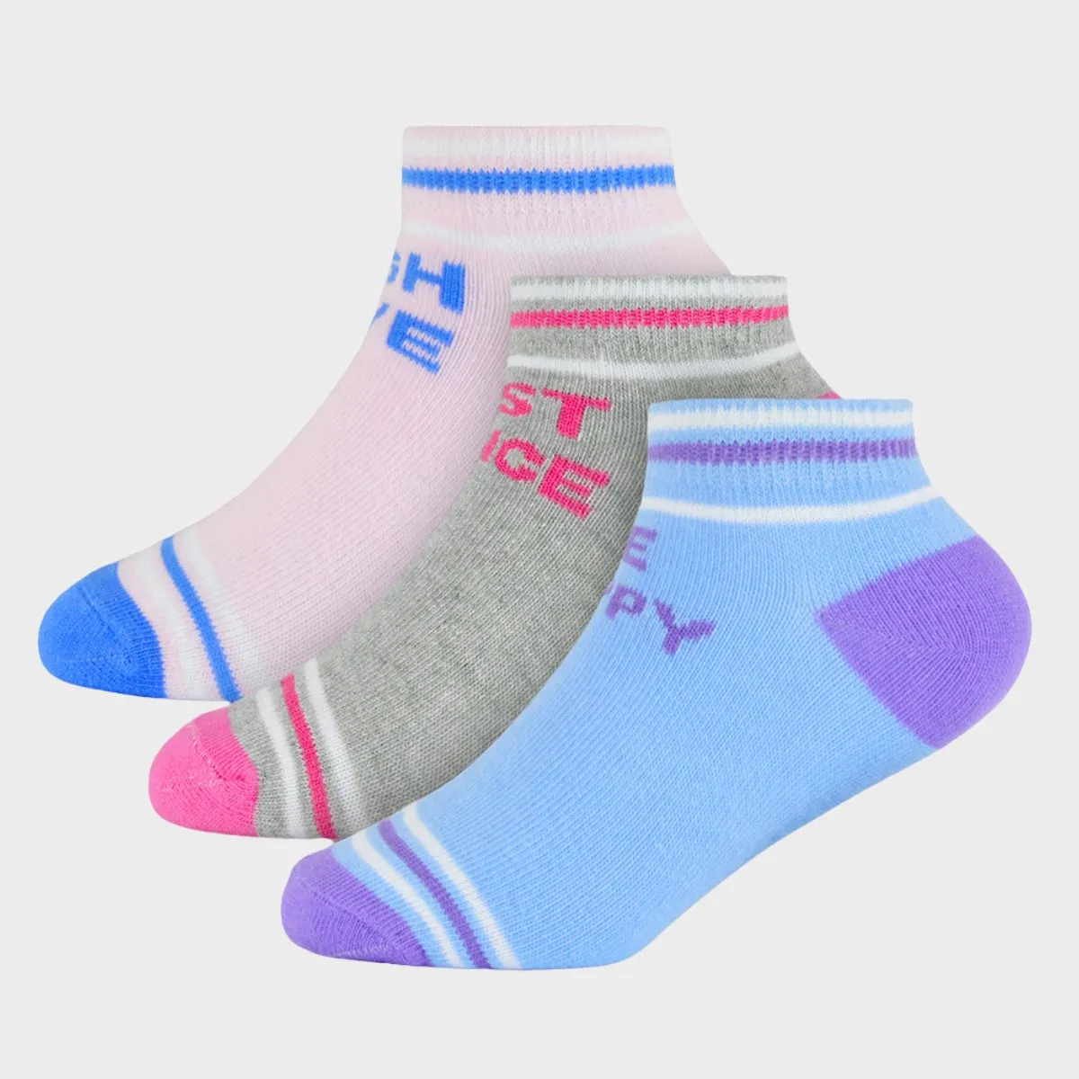 Girls 3 Pack Trainer Socks