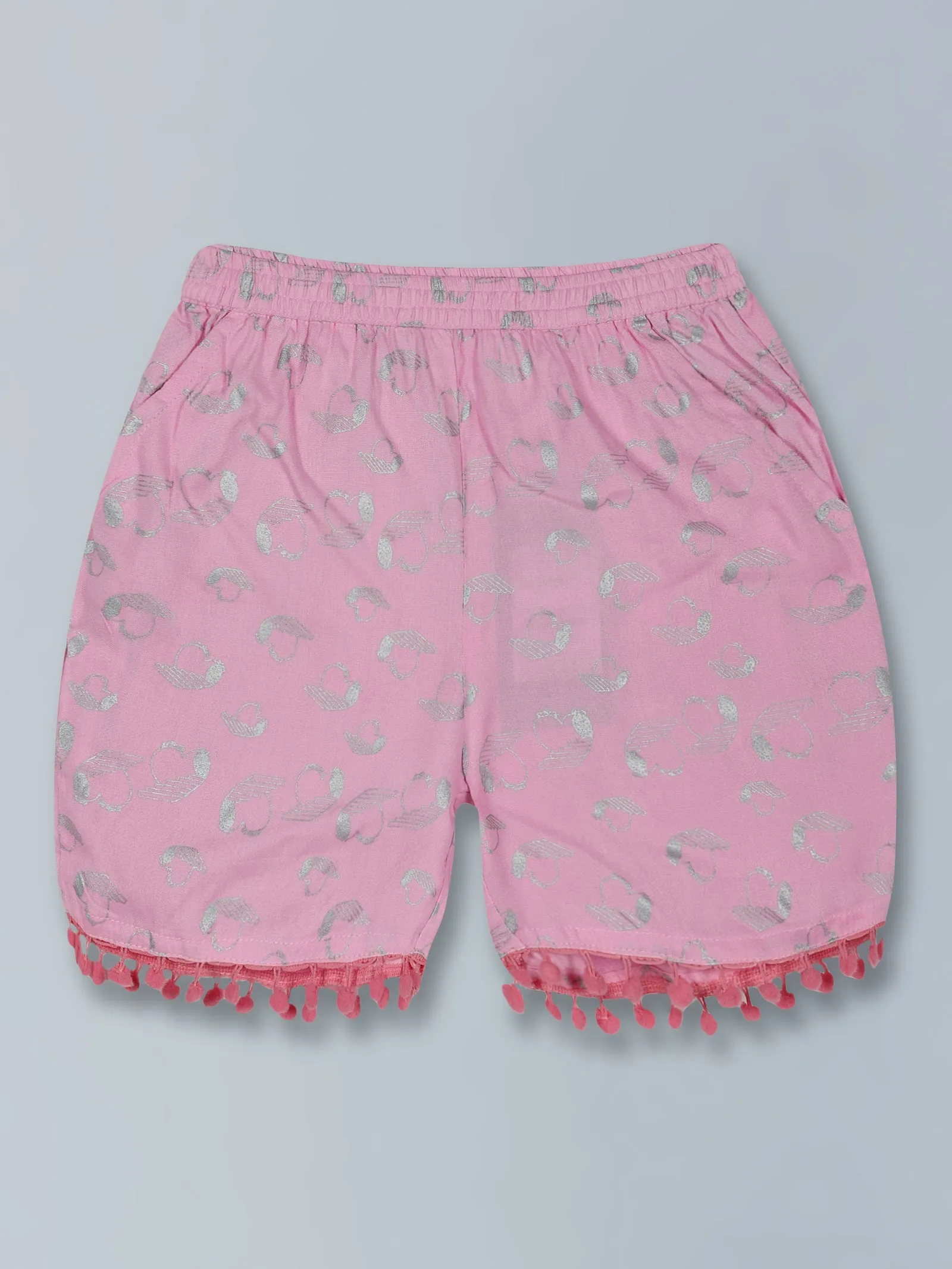 Girls AOP Print Shorts Pack of 5