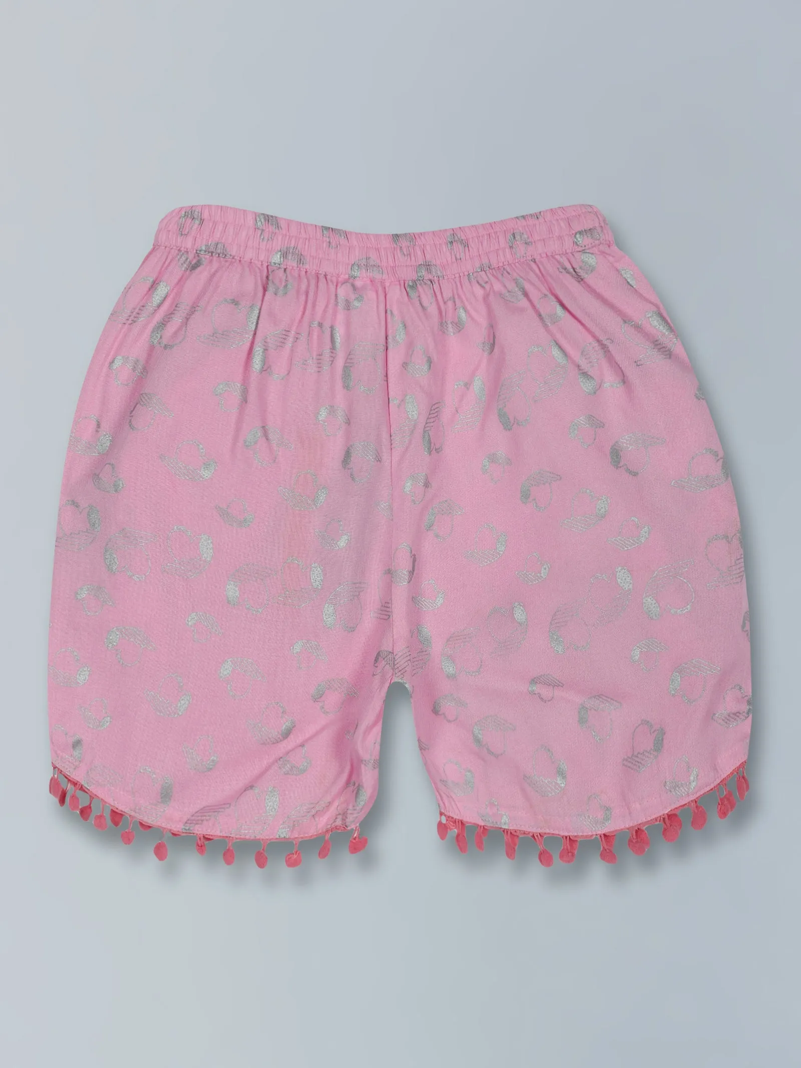 Girls AOP Print Shorts Pack of 5